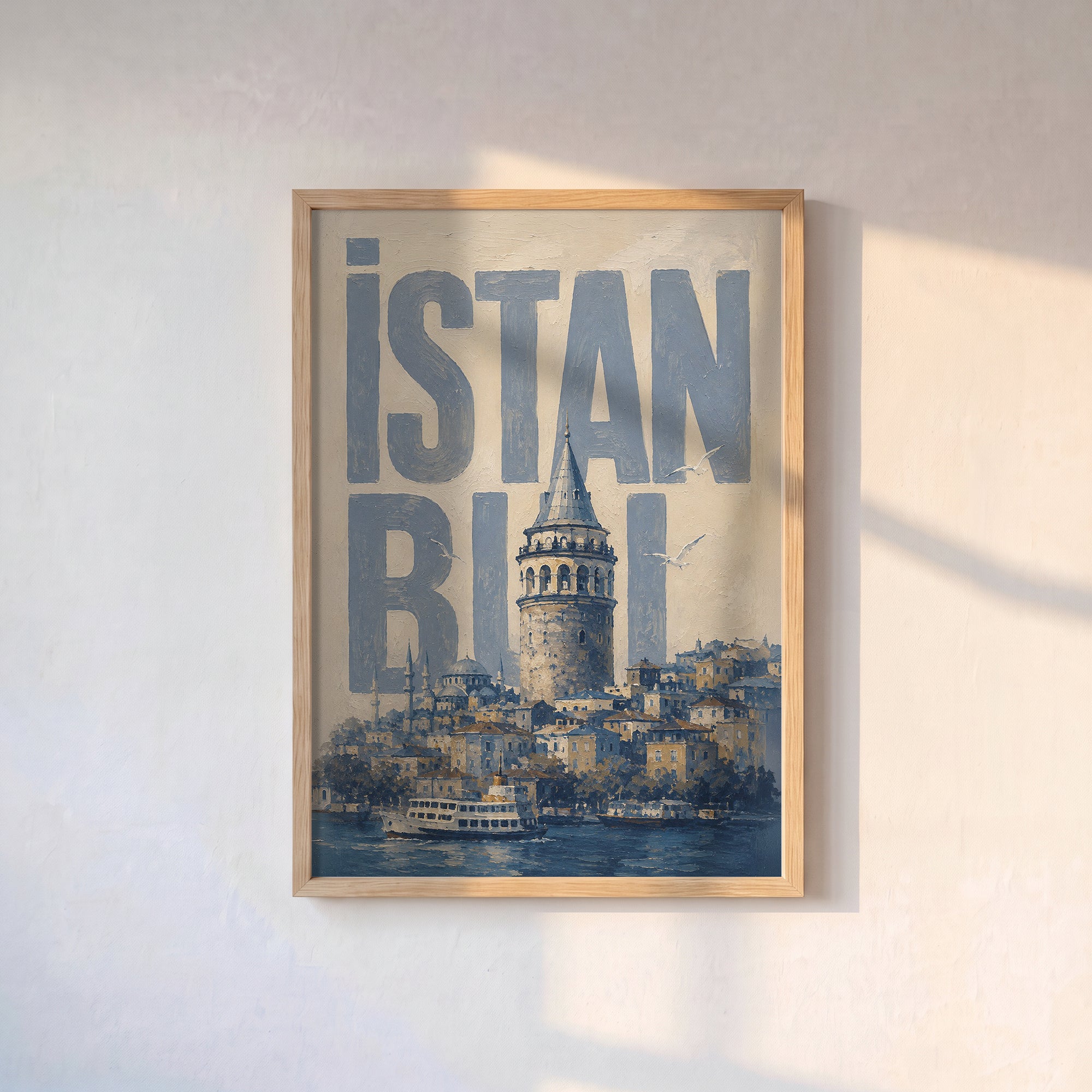 İstanbul Silüeti Poster Baskı