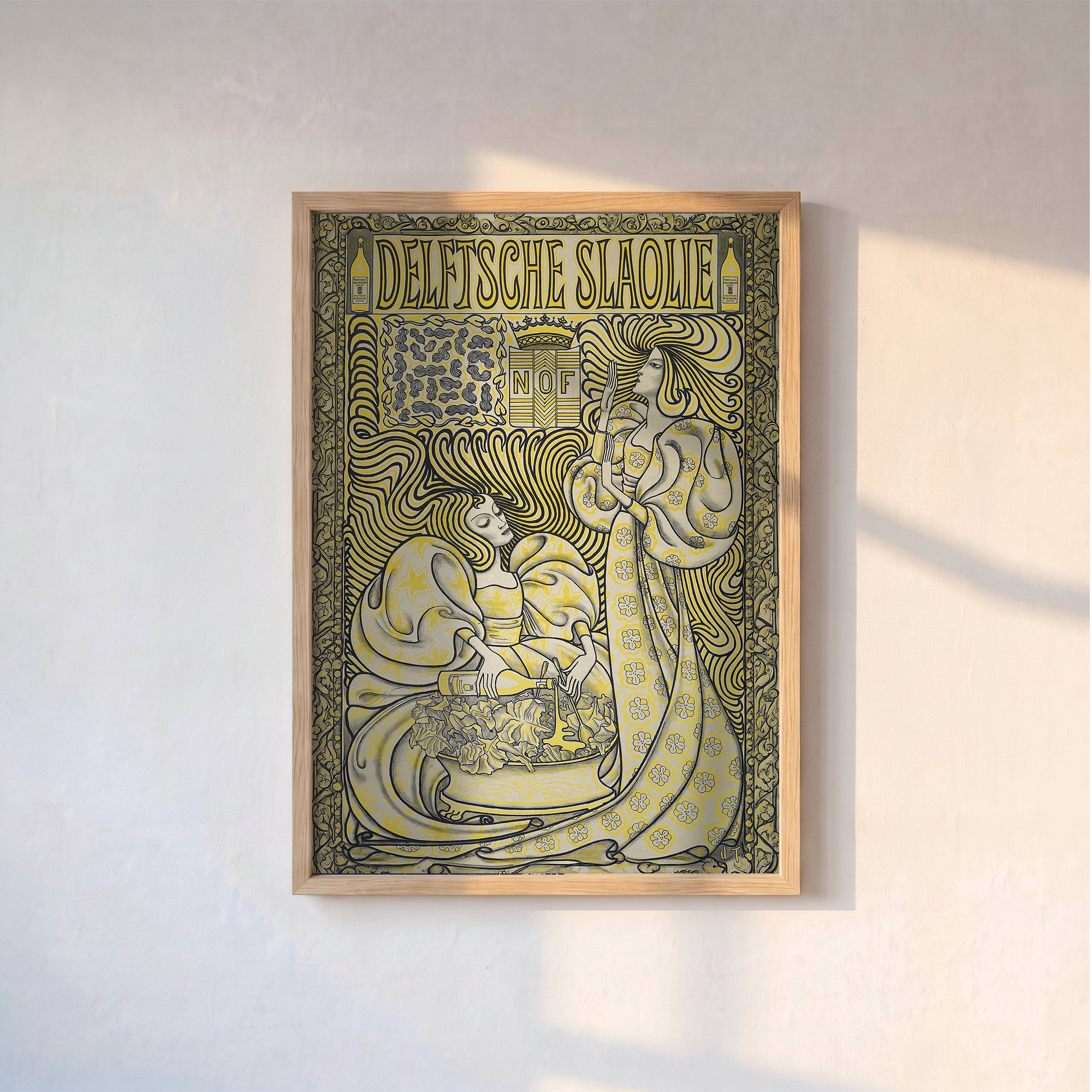Delftsche Slaolie Vintage Reklam Poster Baskı