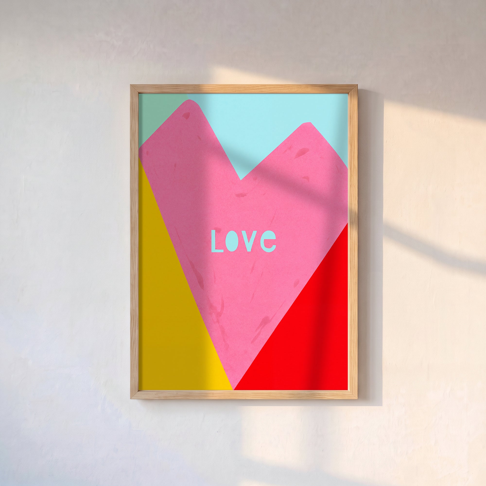 Love Kalp Poster Baskı