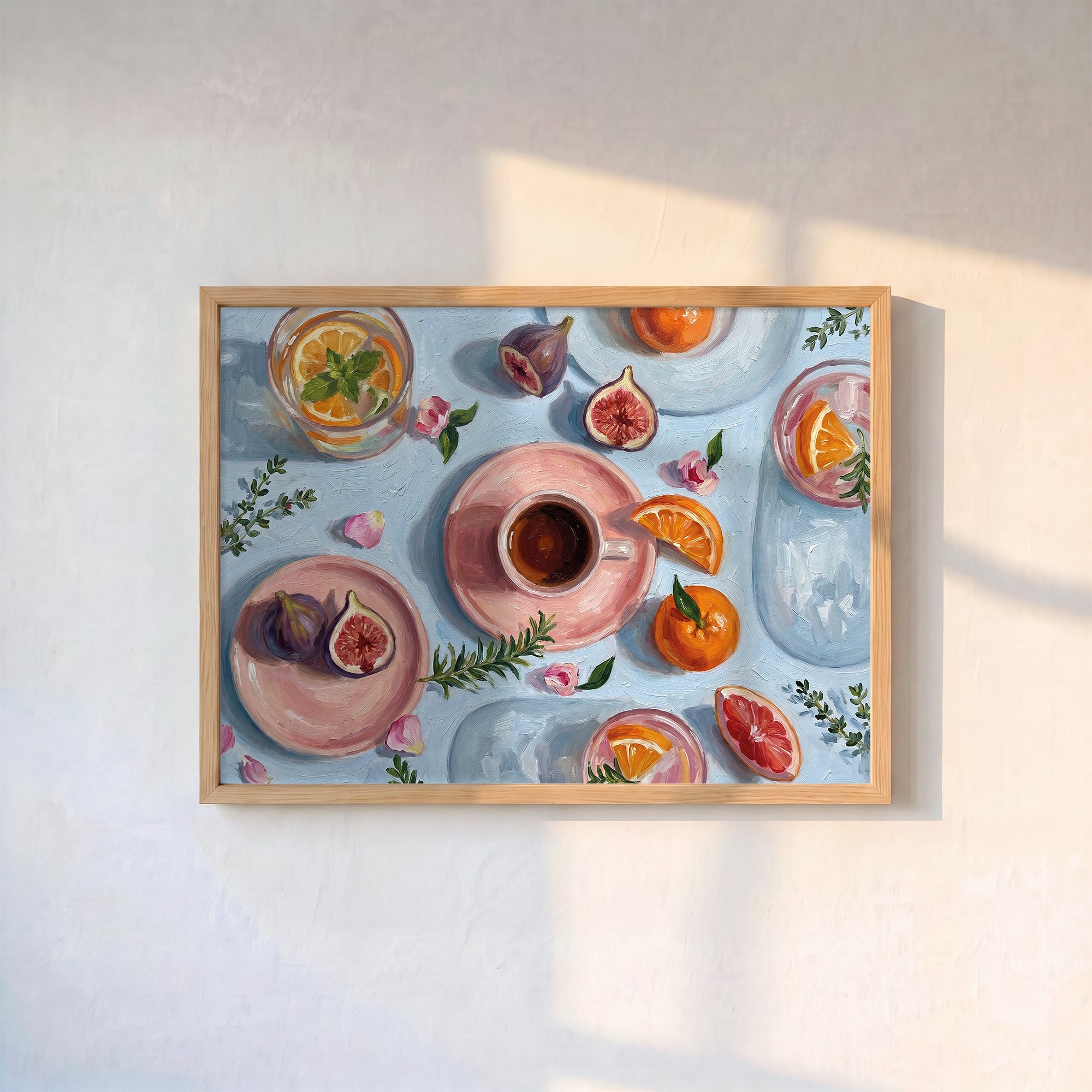 "Pembe Çay Saati" Poster Baskı