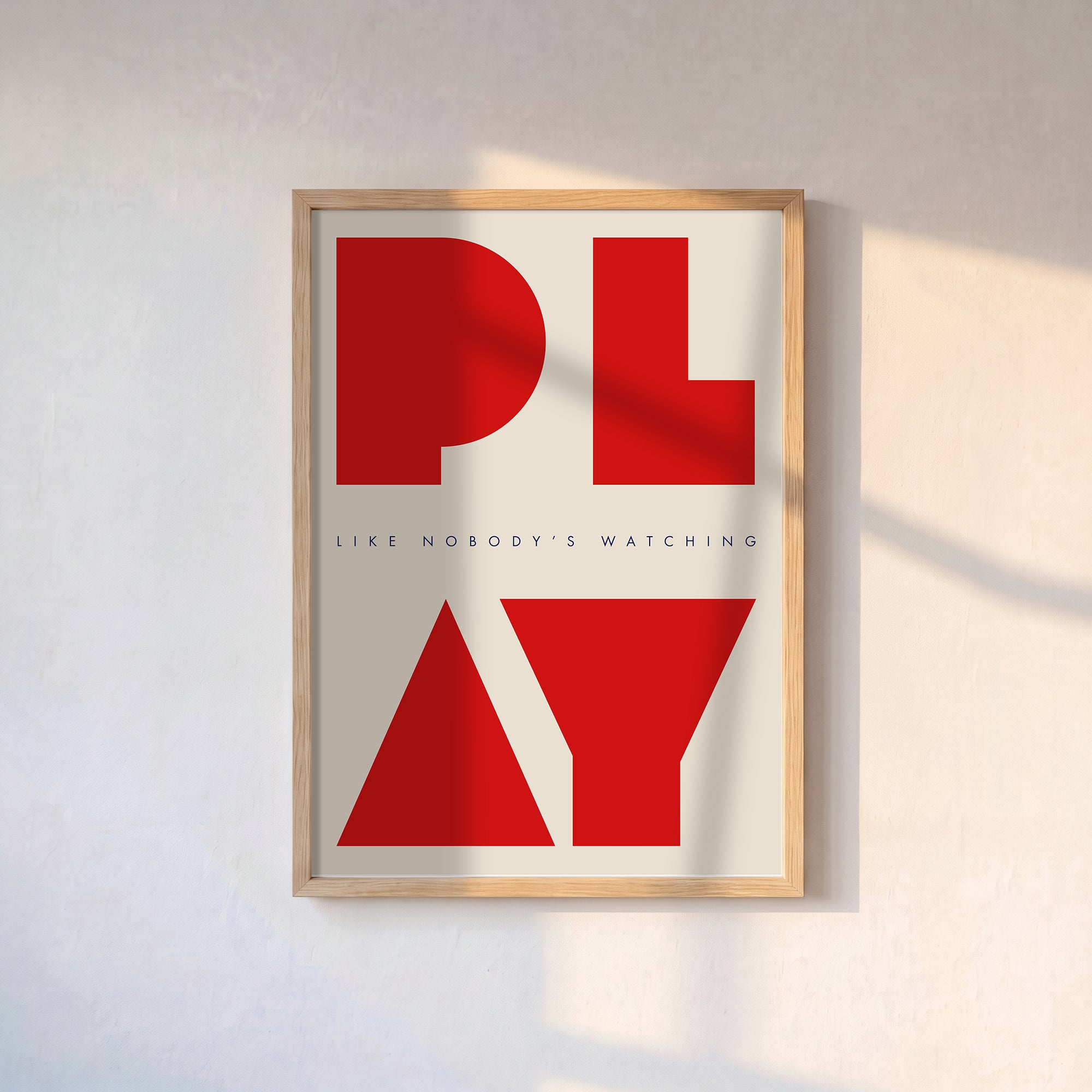 “PLAY – Like Nobody’s Watching” Poster Baskı