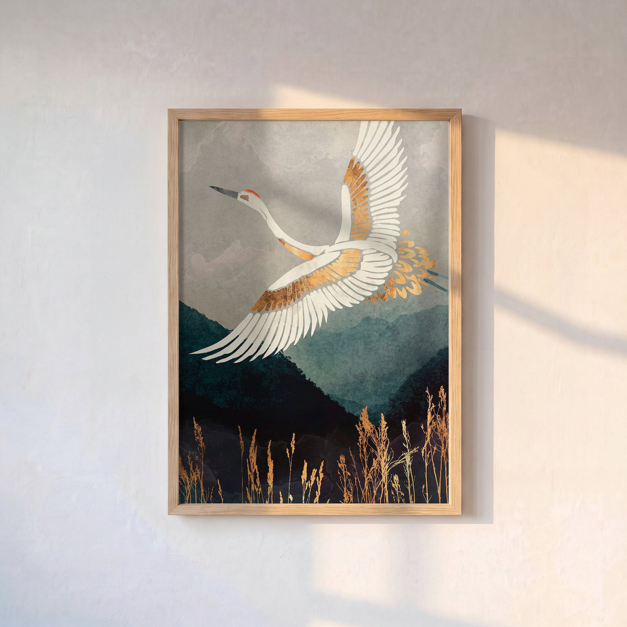 Altın Kanatlı Turna Poster Baskı