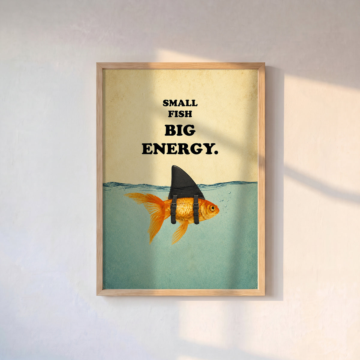 Small Fish Big Energy Poster Baskı