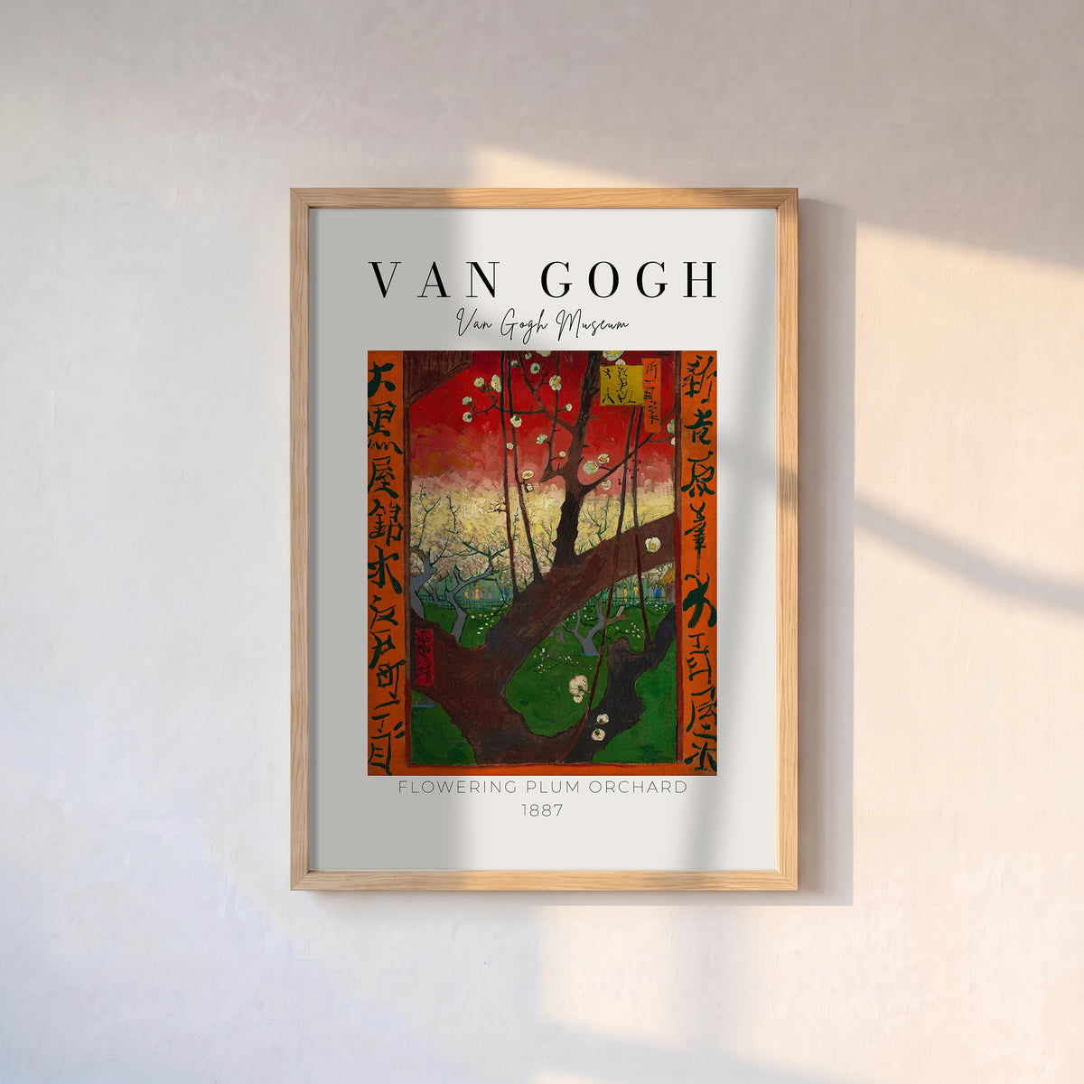 Vincent Van Gogh – "Çiçek Açan Erik Bahçesi" Müze Poster Baskı