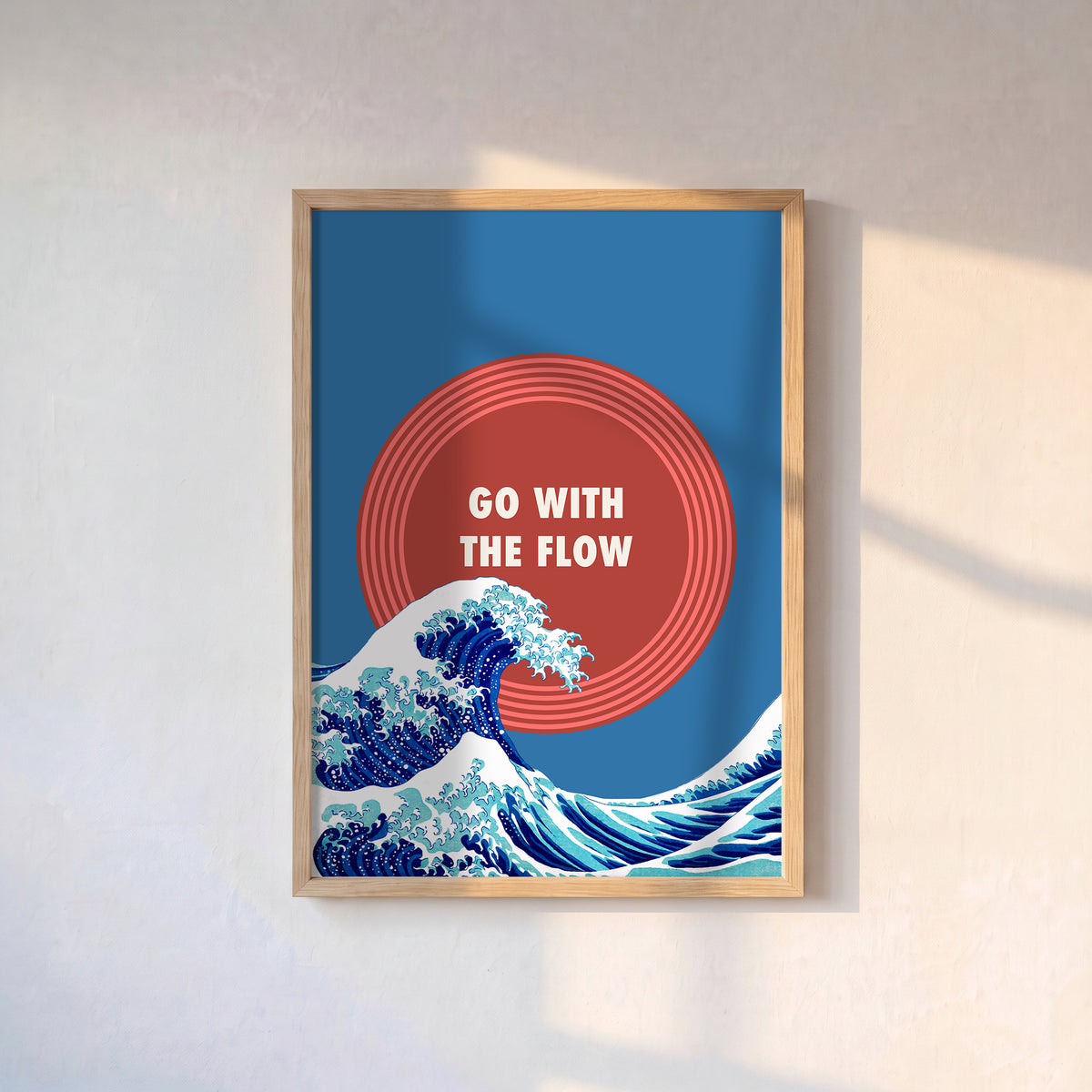 Go With The Flow Poster Baskı