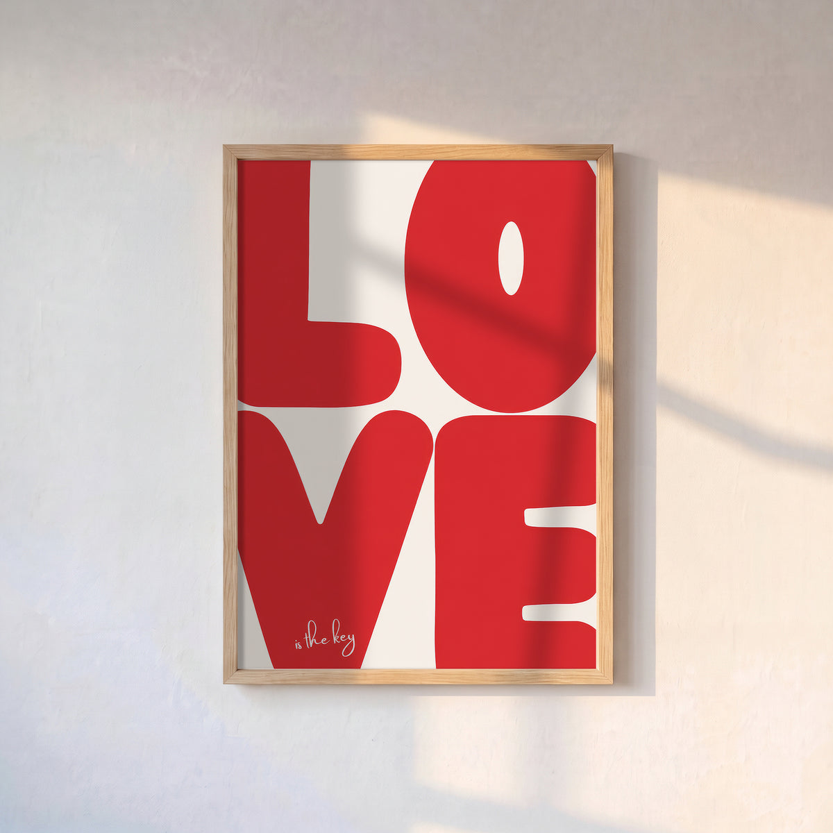 Love Is The Key Poster Baskı
