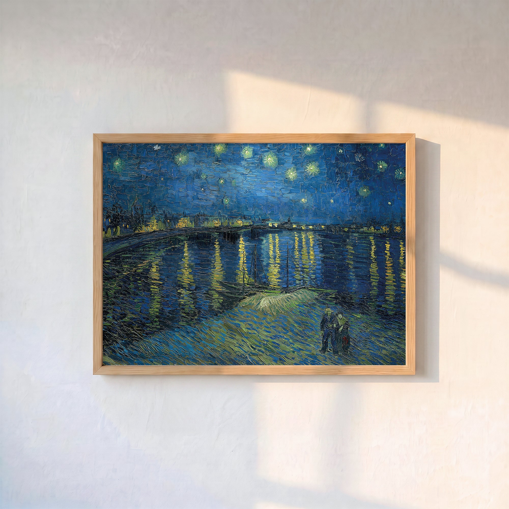 Van Gogh - Yıldızlı Gece Liman Manzarası Poster Baskı