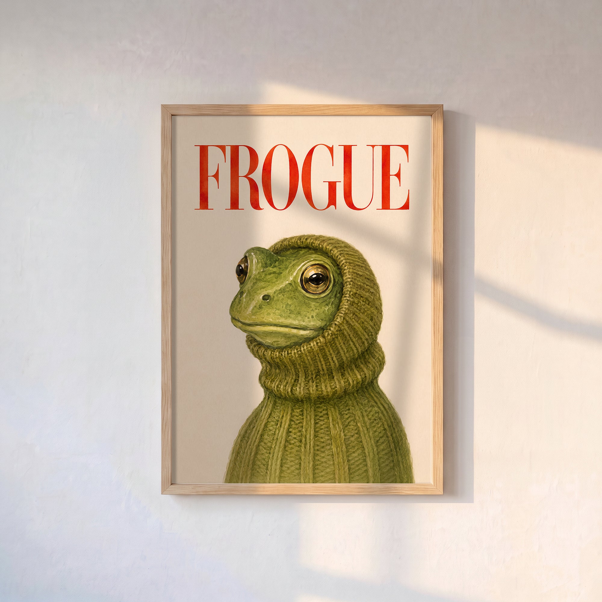 “FROGUE” Kurbağa Poster Baskı