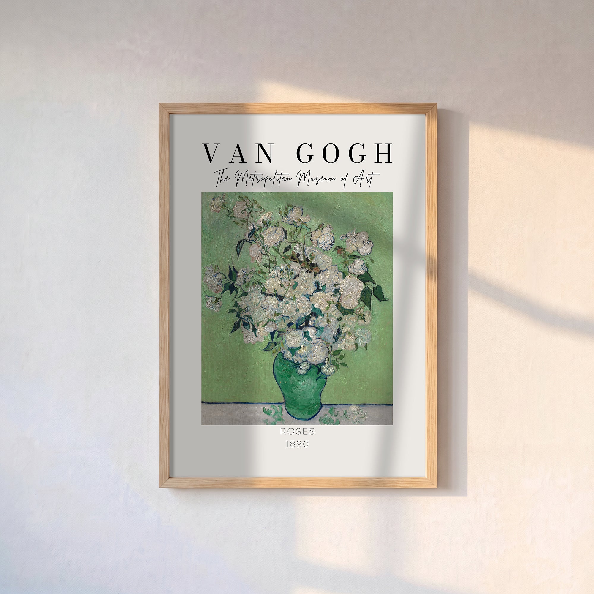 Vincent Van Gogh – "Güller" Müze Poster Baskı