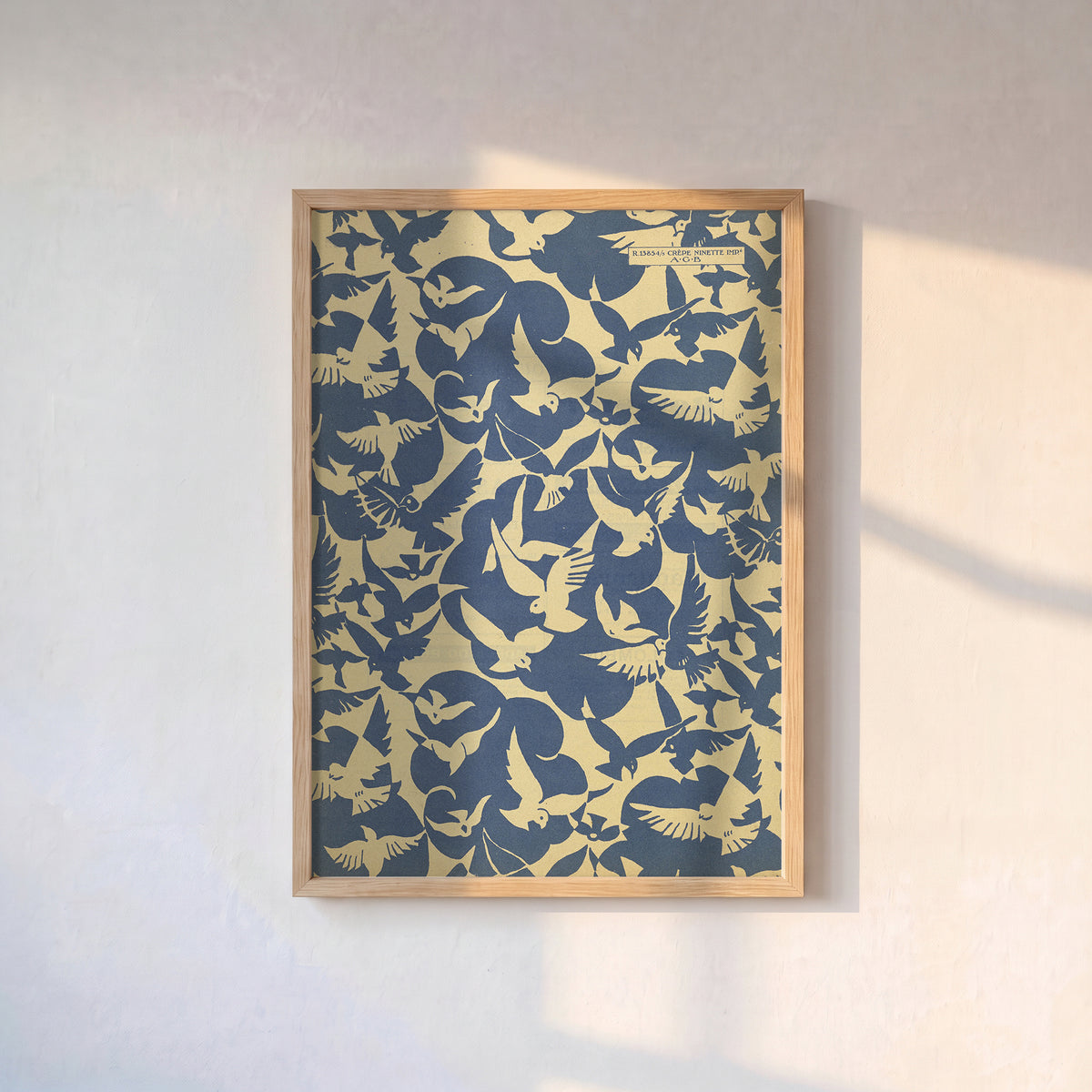 Art Deco Kuşlar Poster Baskı