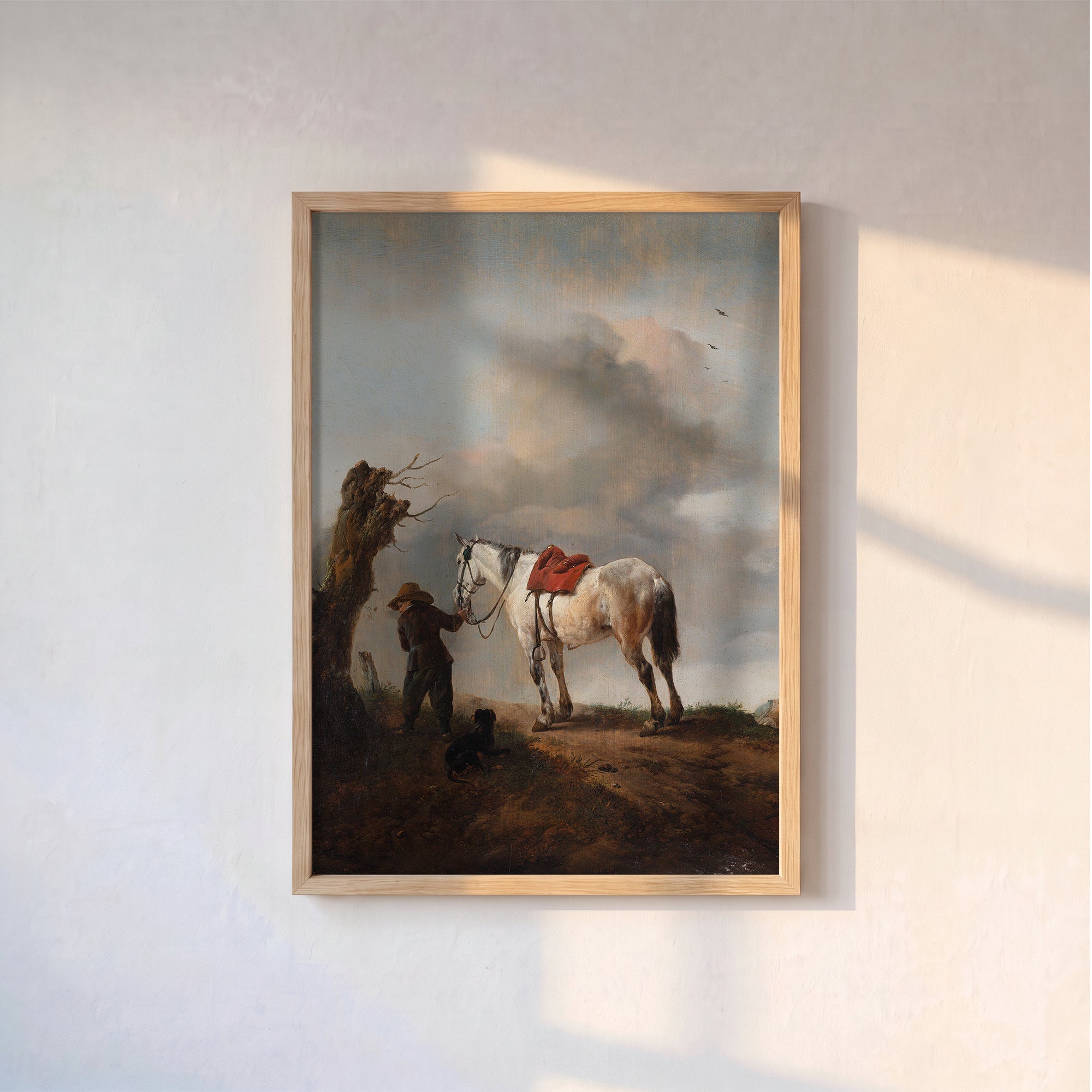 Philips Wouwerman - Gri At Poster Baskı