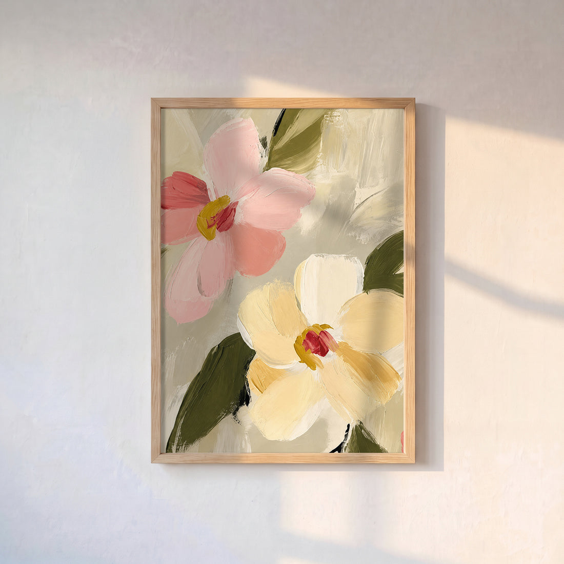 Pastel Çiçekler Poster Baskı