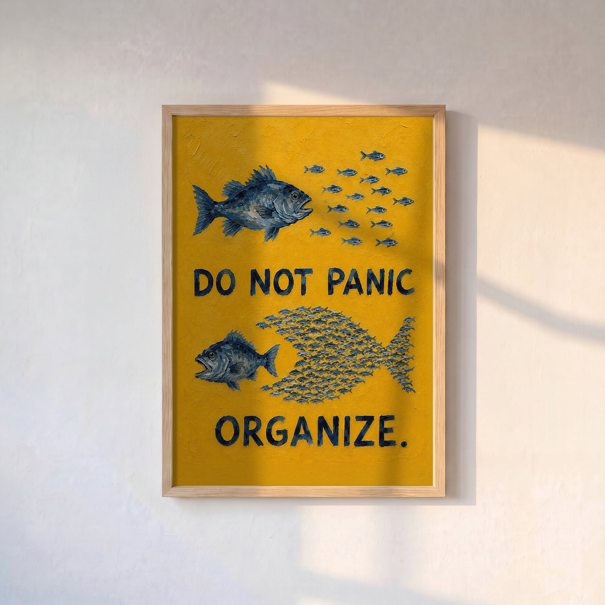 "Do Not Panic, Organize" Poster Baskı