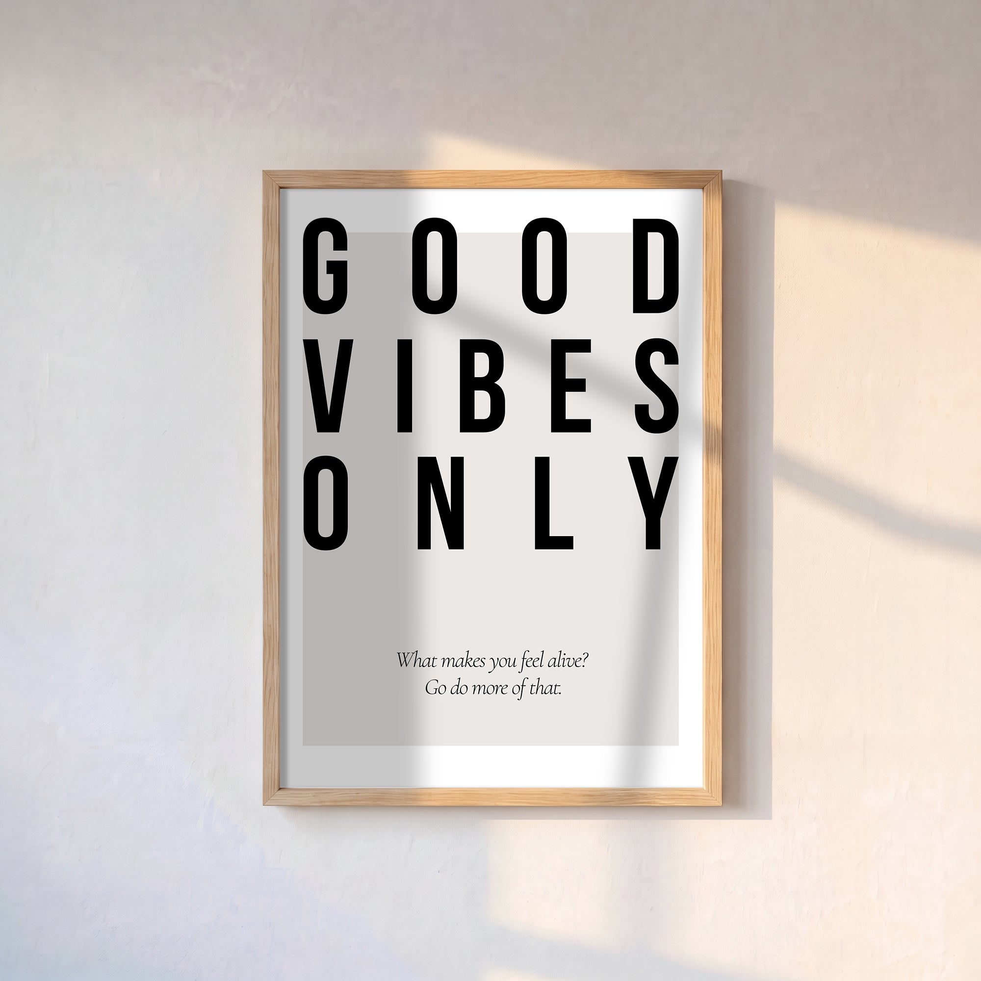 Good Vibes Only Poster Baskı