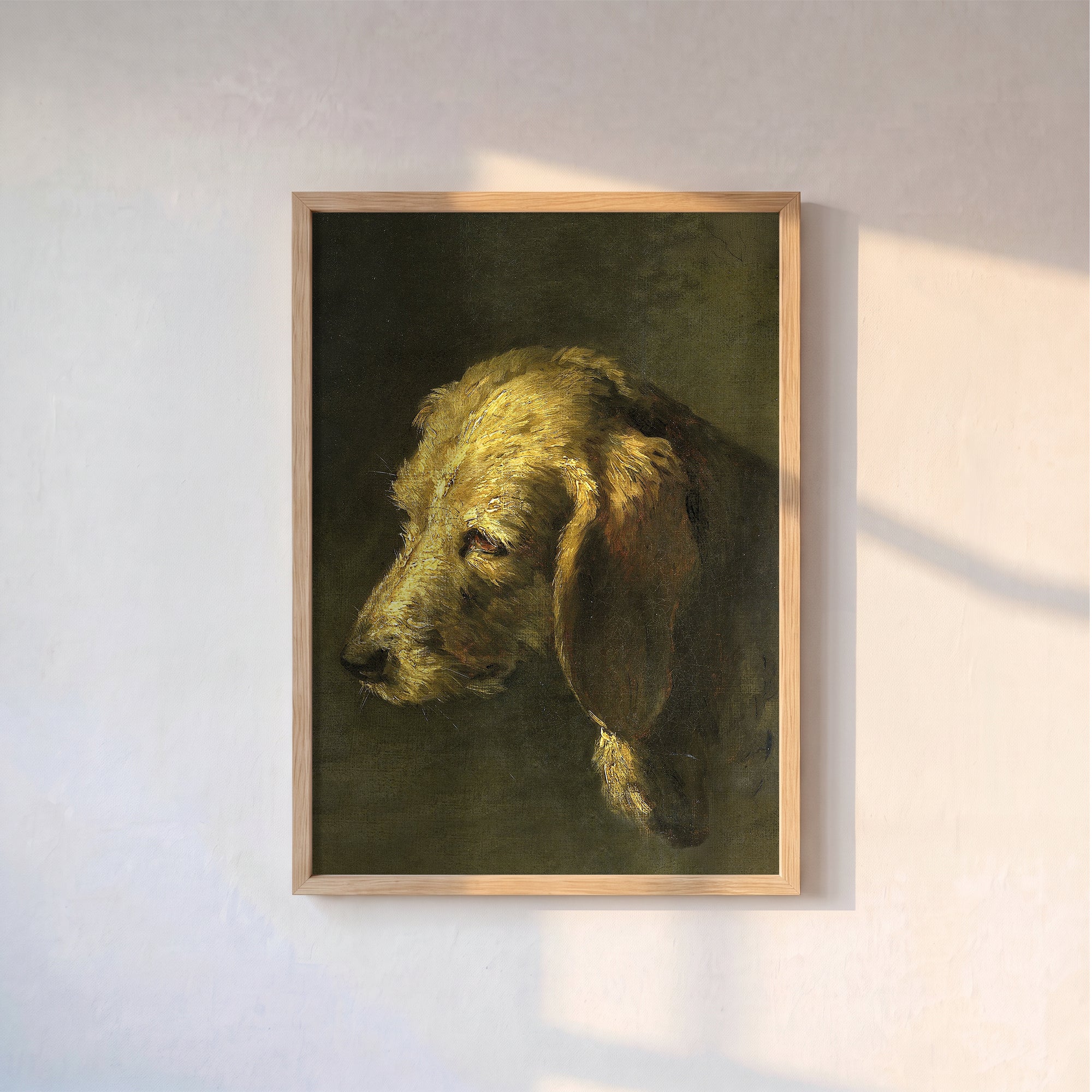 Nicolas Toussaint Charlet - Köpek Başı Poster Baskı