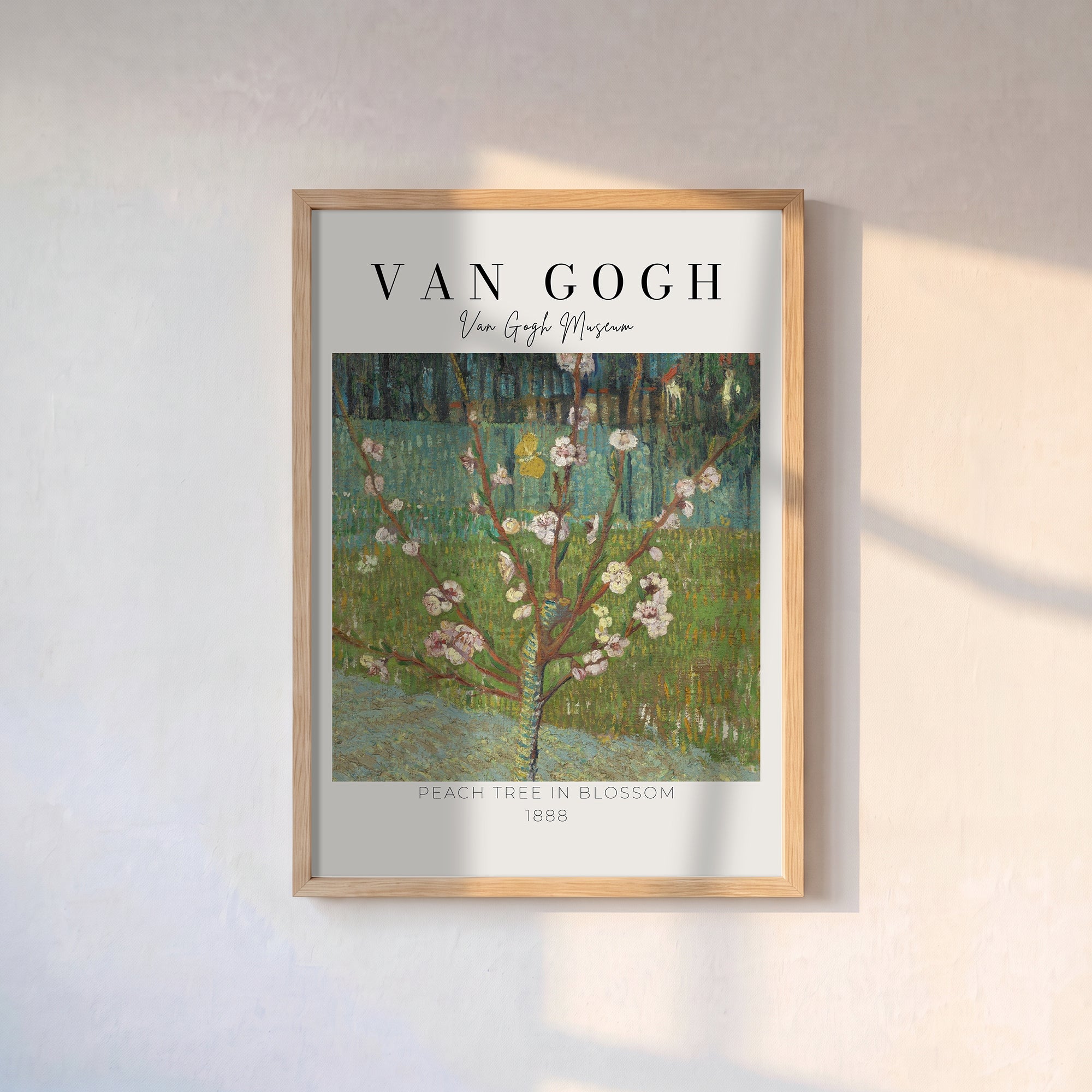 Vincent Van Gogh – "Çiçek Açan Şeftali Ağacı" Müze Poster Baskı