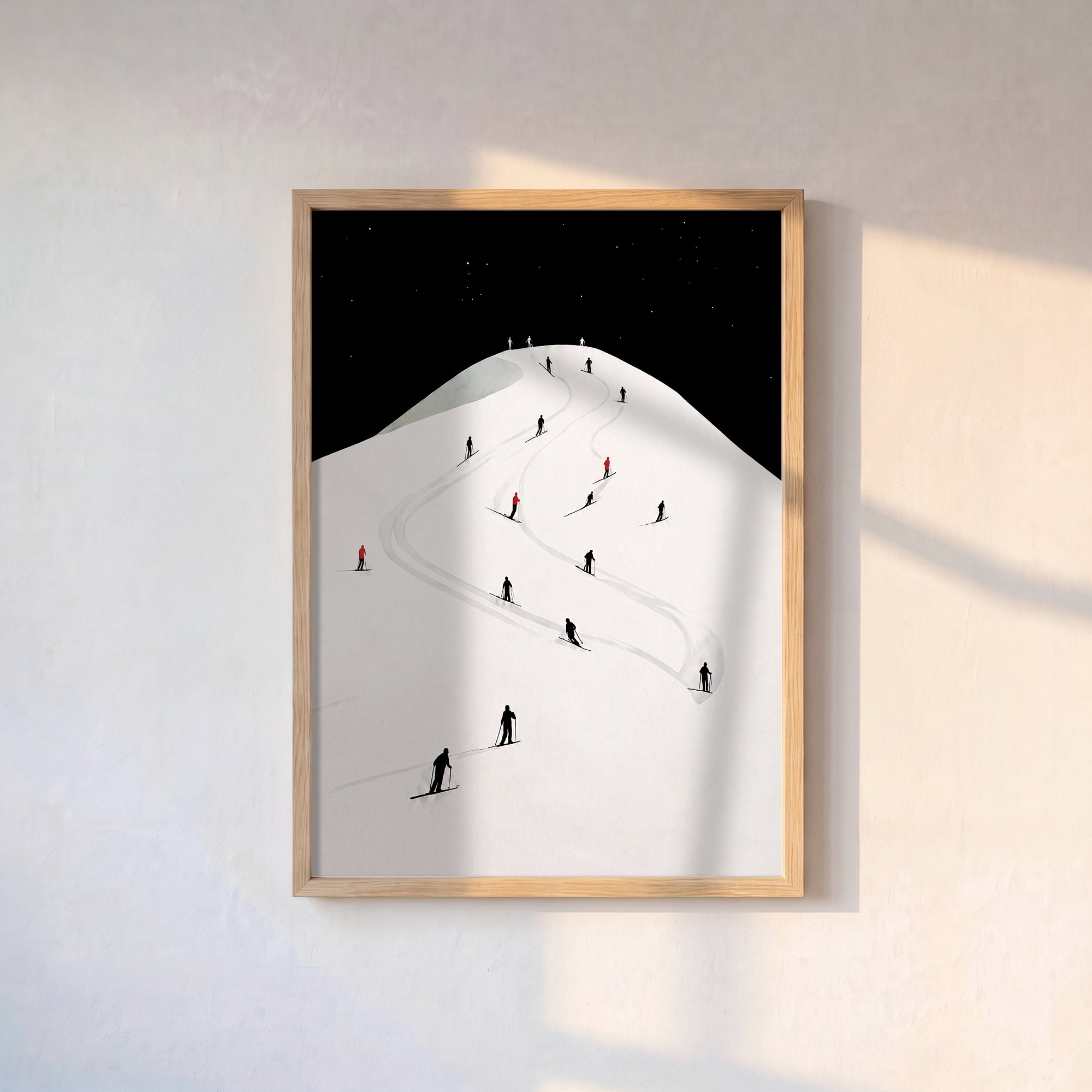 Gece Kayağı Poster Baskı