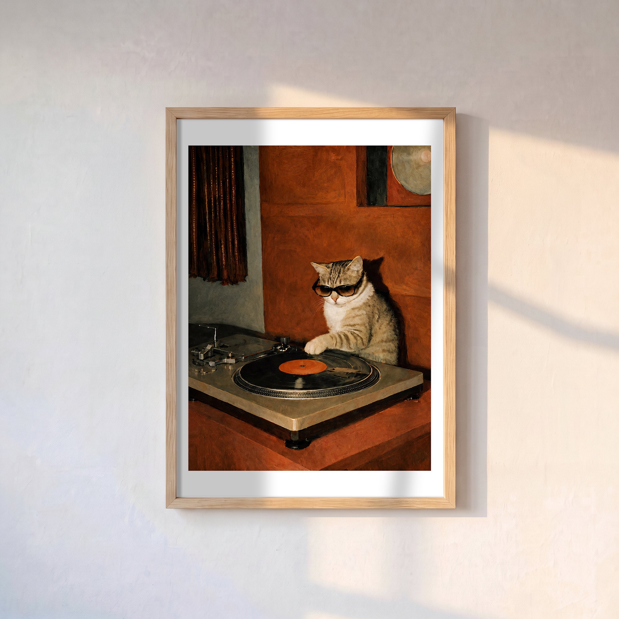 DJ Kedi Poster Baskı