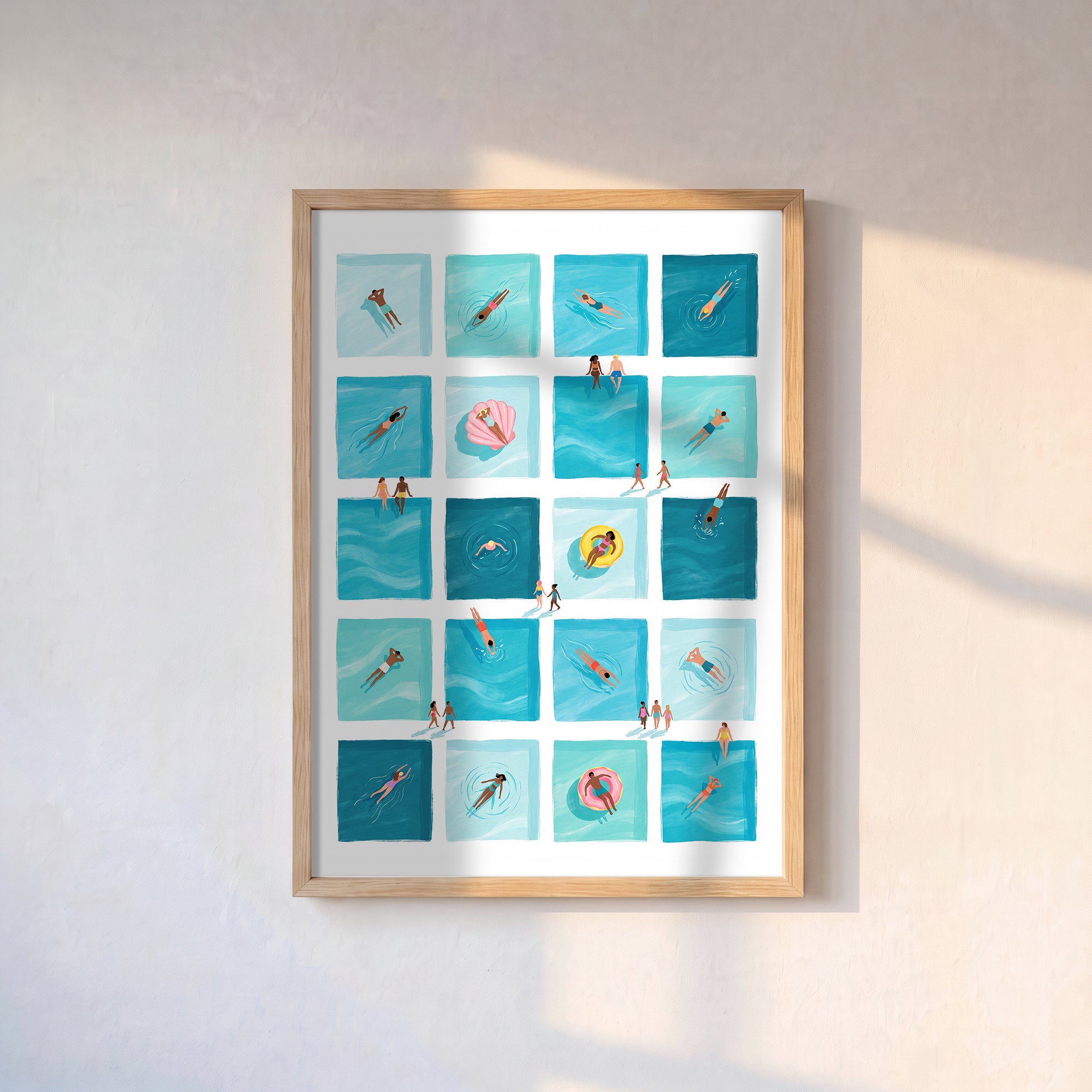 Havuz Günleri Poster Baskı