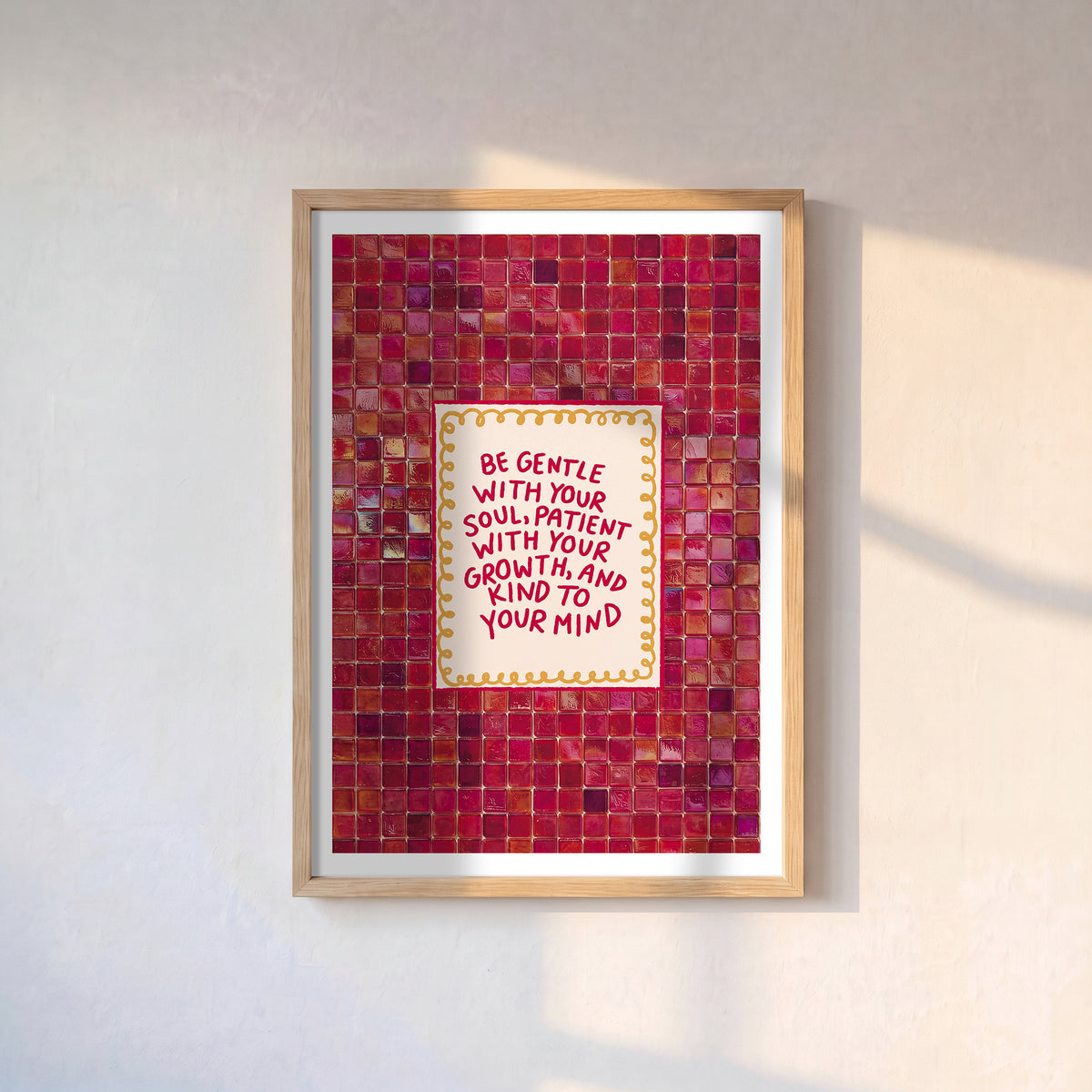 "Be Gentle..." Poster Baskı