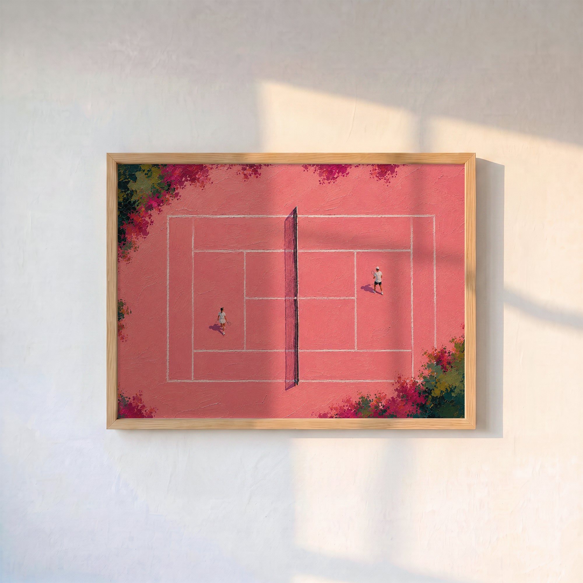 Pembe Kort Poster Baskı