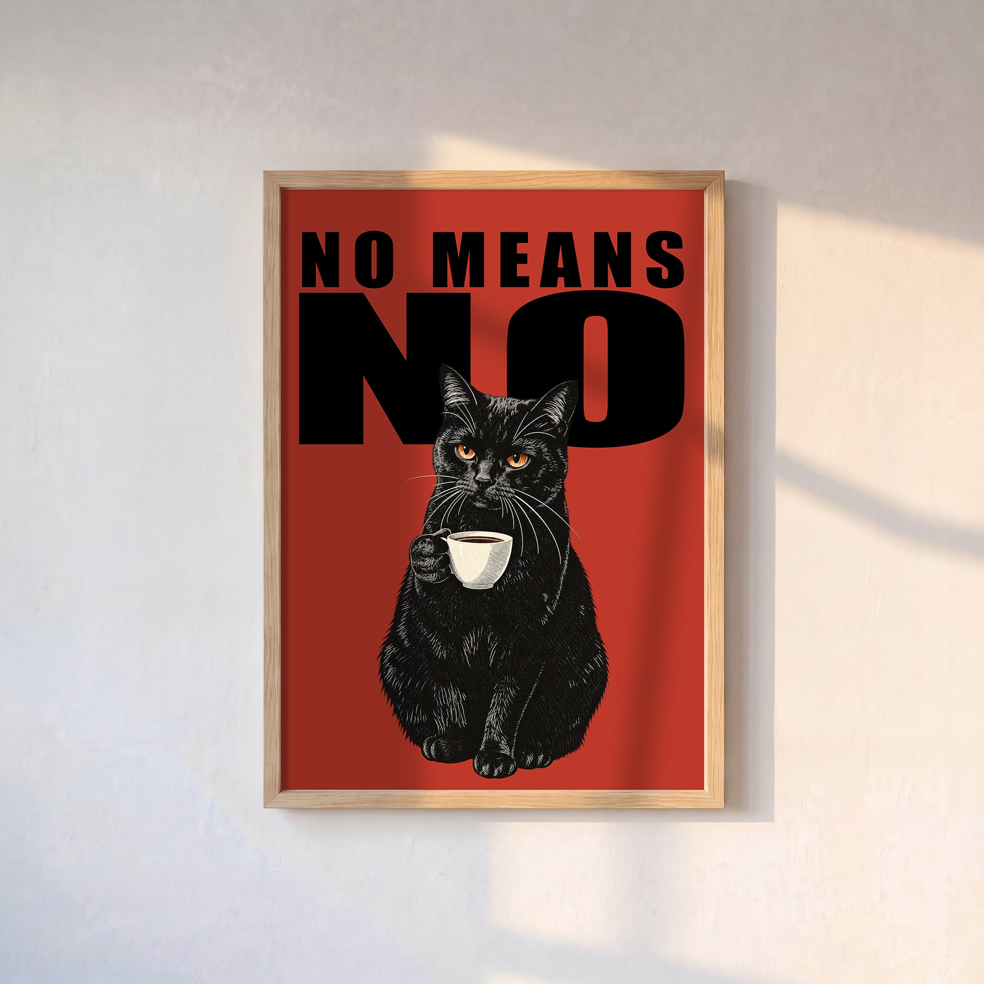 "NO MEANS NO" Poster Baskı
