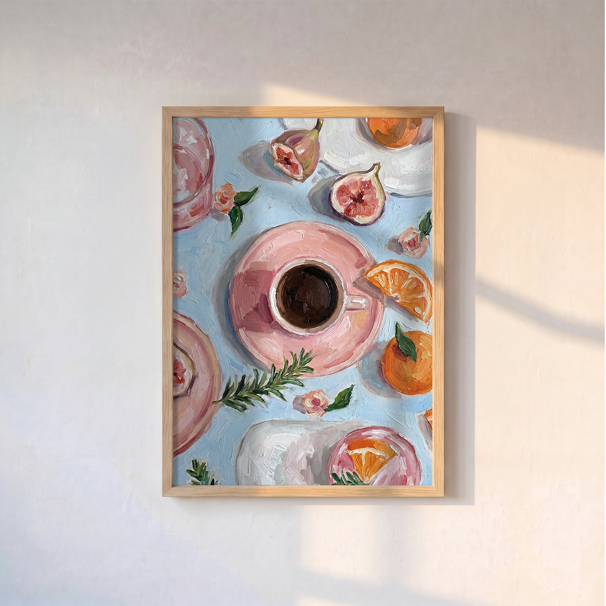 Pembe Kahve Molası Poster Baskı