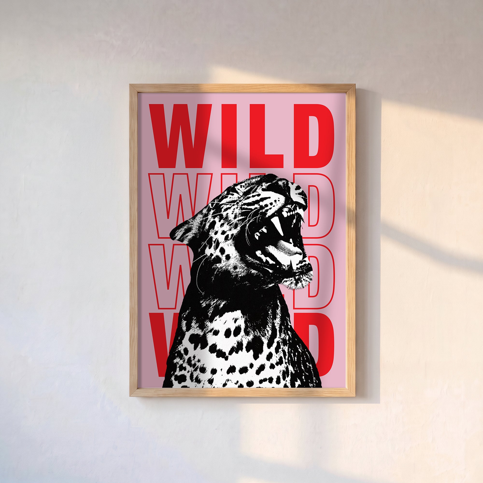 “WILD” Leopar Poster Baskı