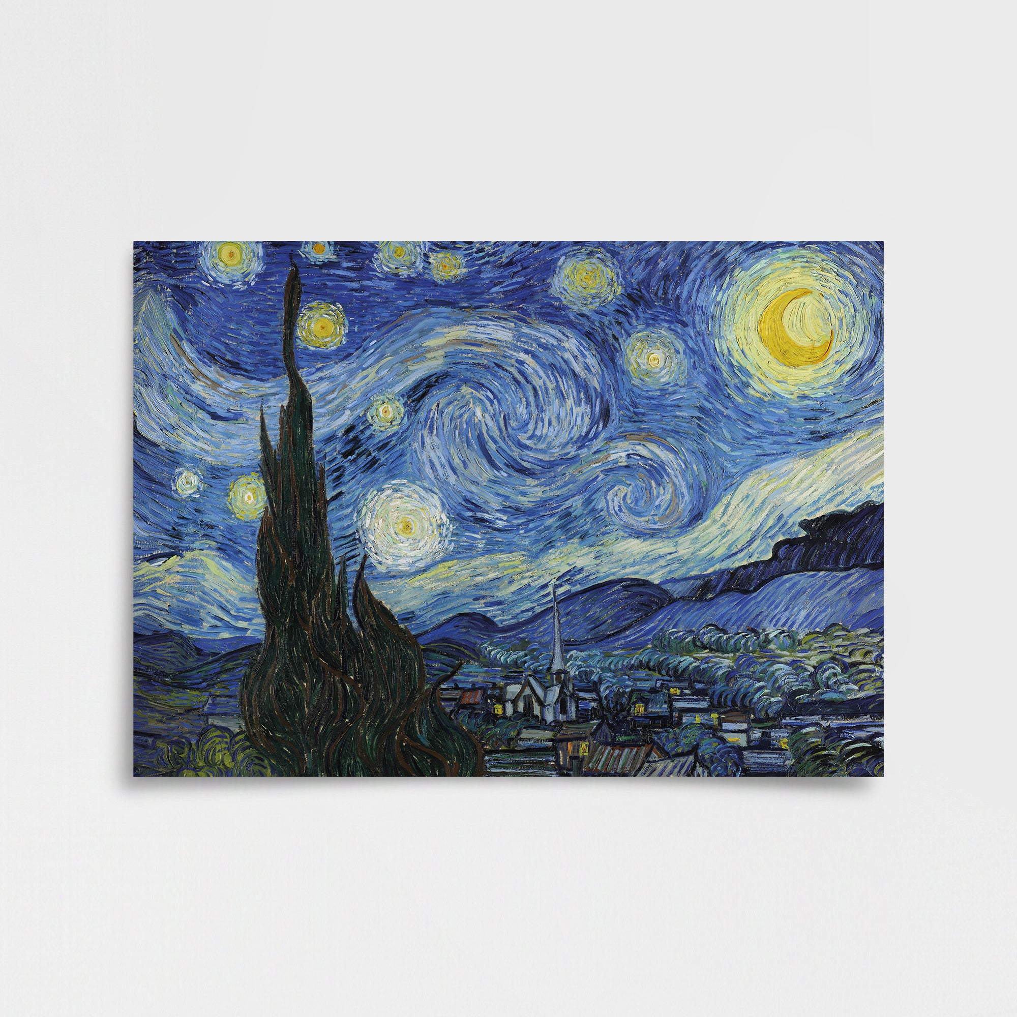 Vincent van Gogh – Yıldızlı Gece (1889) | Çerçeveli Duvar Posteri