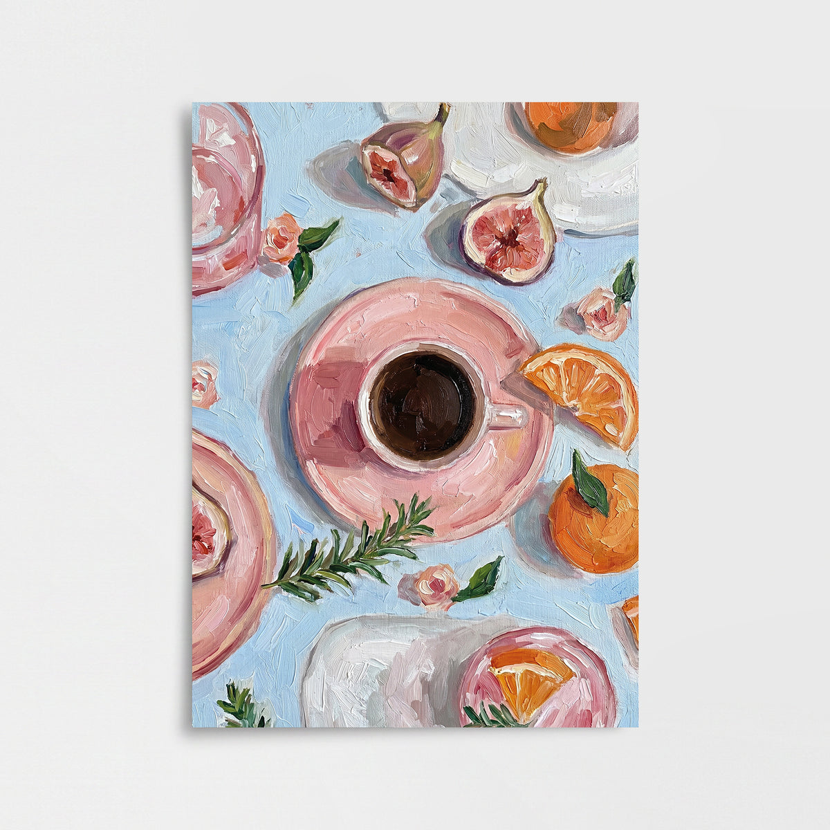 Pembe Kahve Molası Poster Baskı