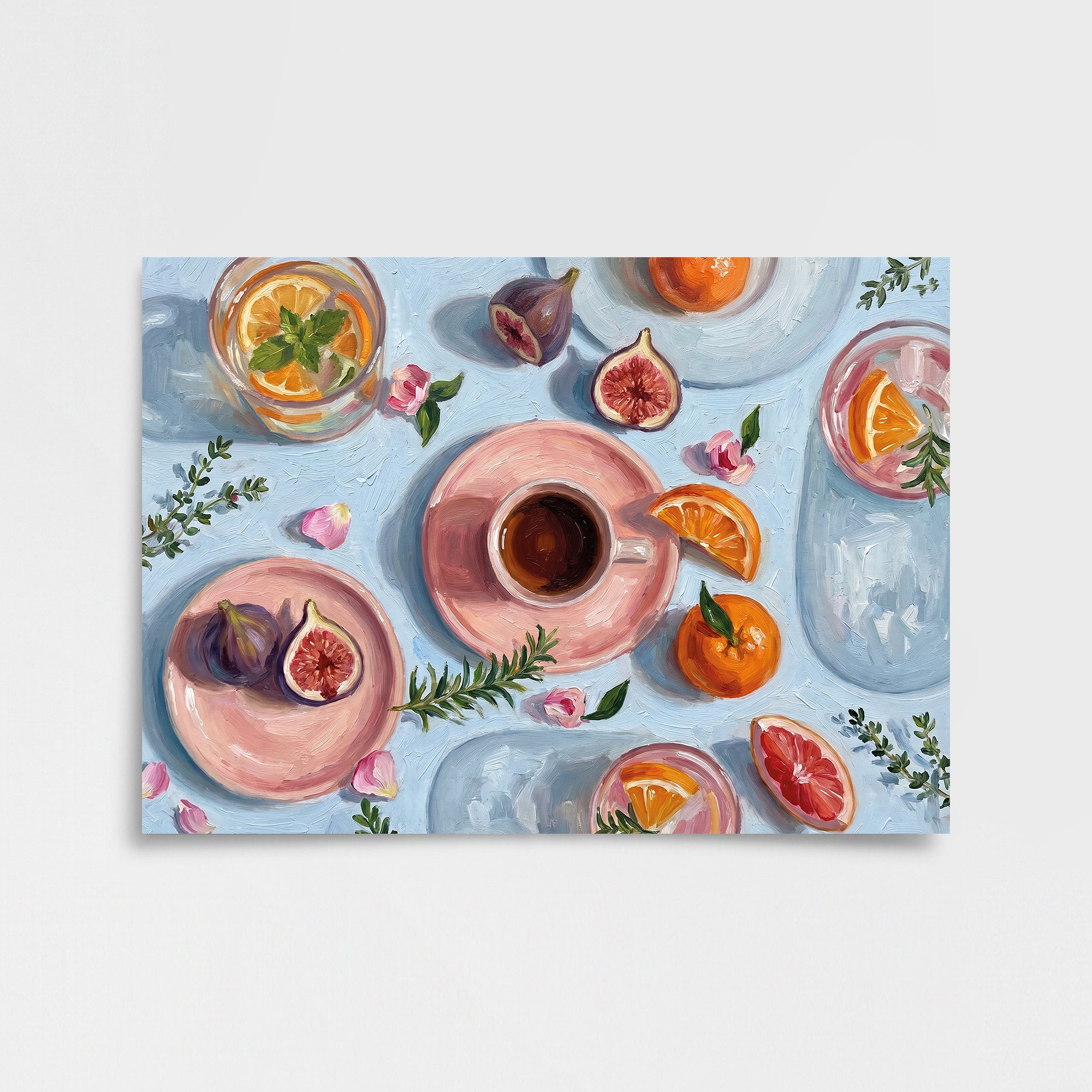 "Pembe Çay Saati" Poster Baskı