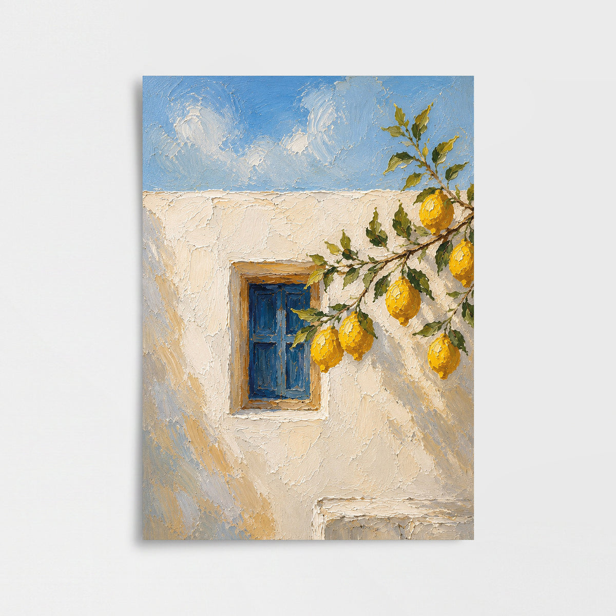 Limonlu Pencere Poster Baskı
