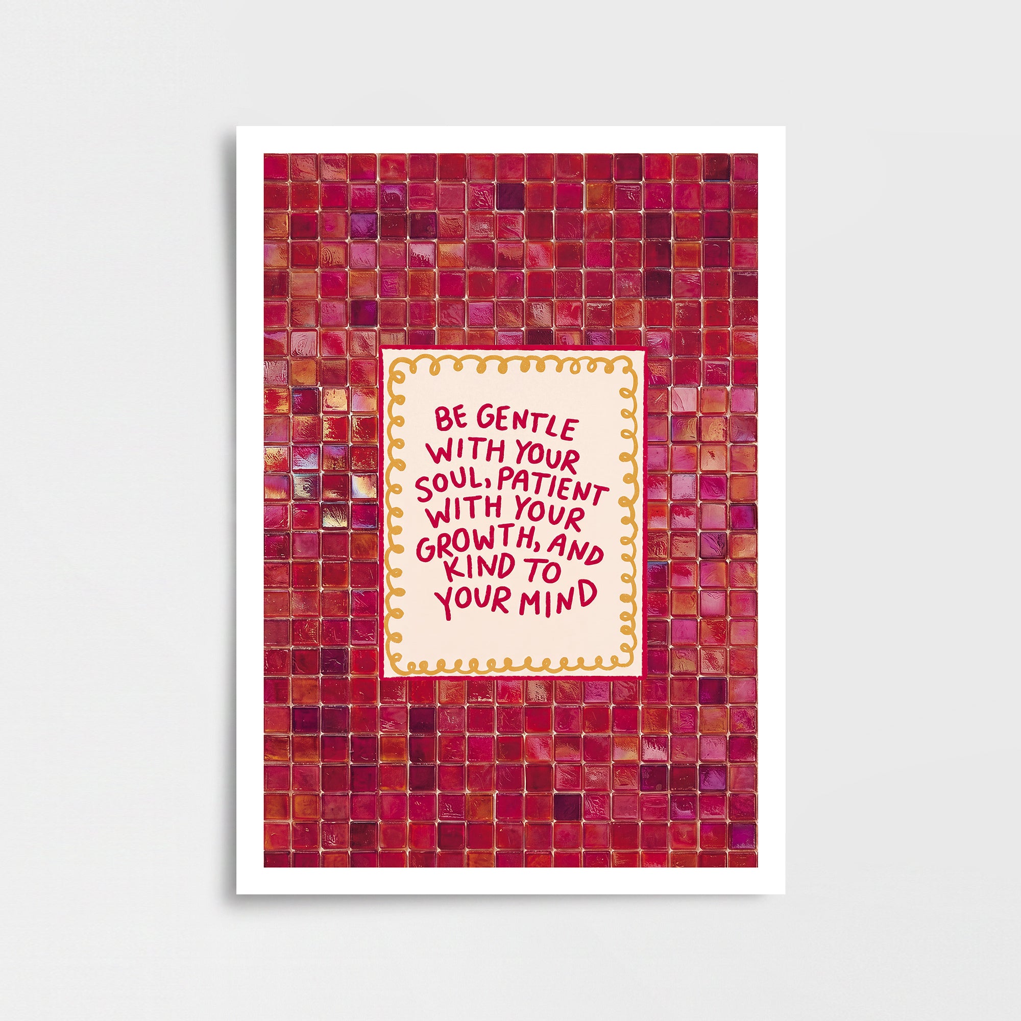 "Be Gentle..." Poster Baskı