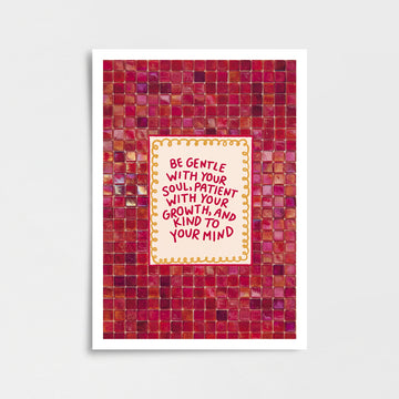 "Be Gentle..." Poster Baskı