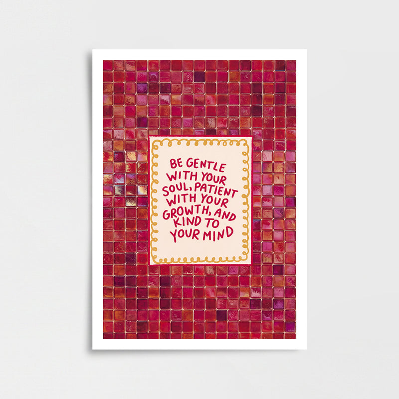 "Be Gentle..." Poster Baskı