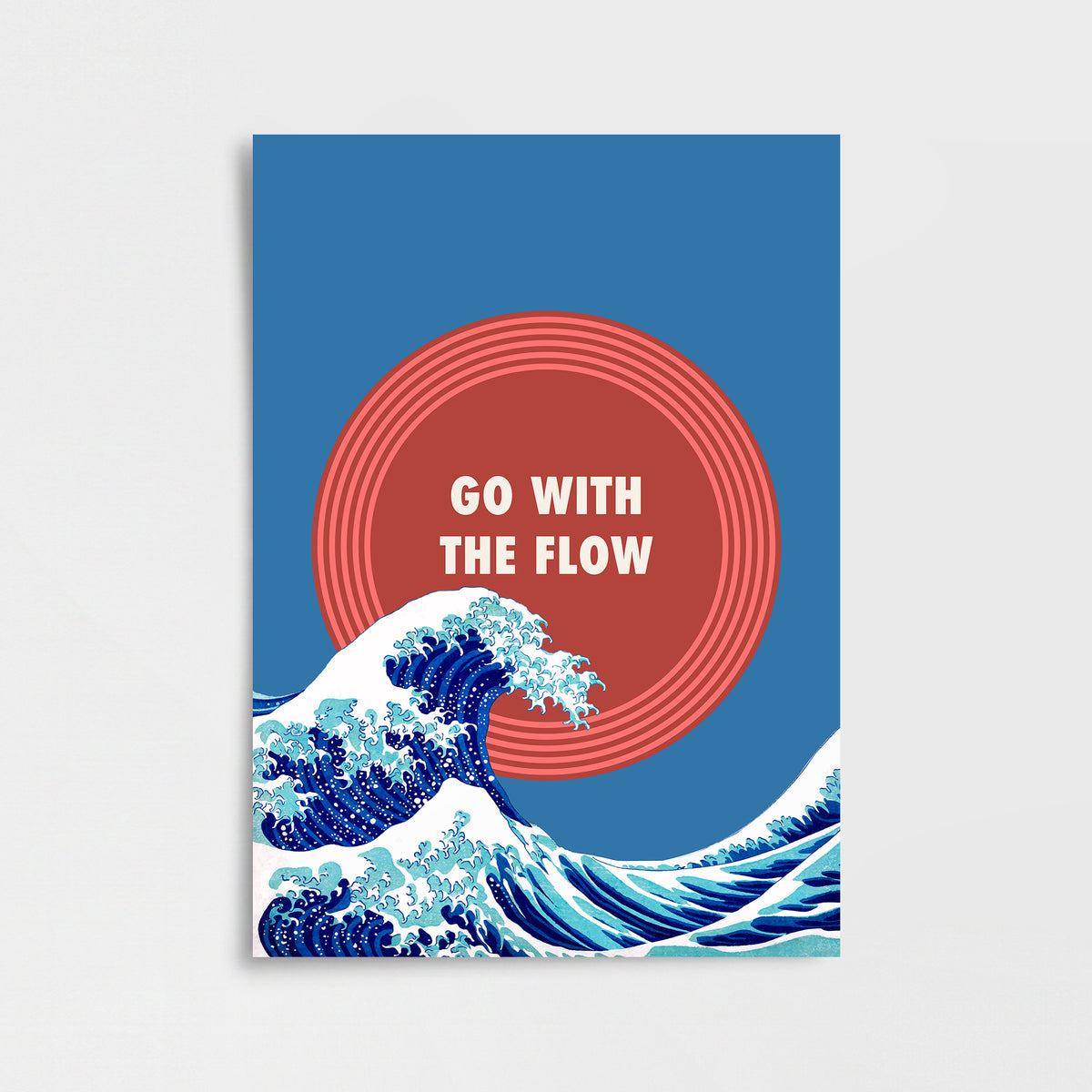 Go With The Flow Poster Baskı