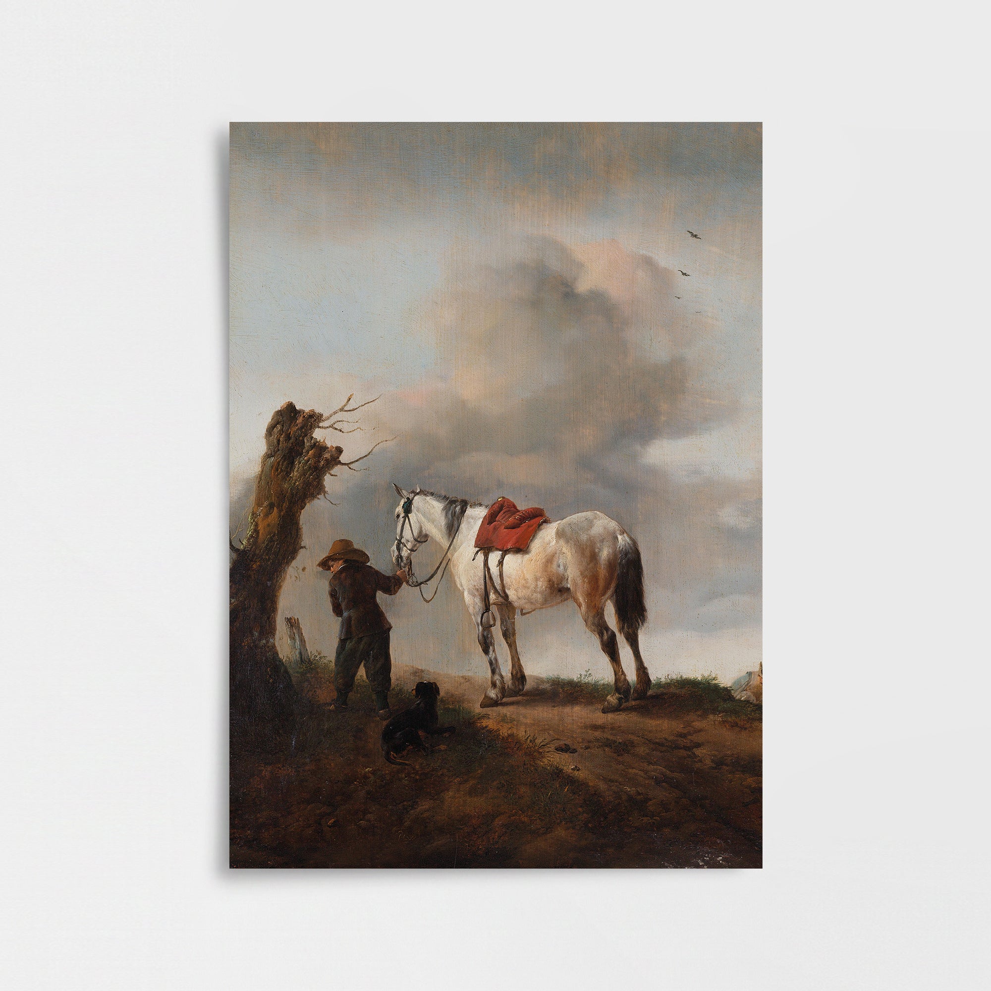 Philips Wouwerman - Gri At Poster Baskı