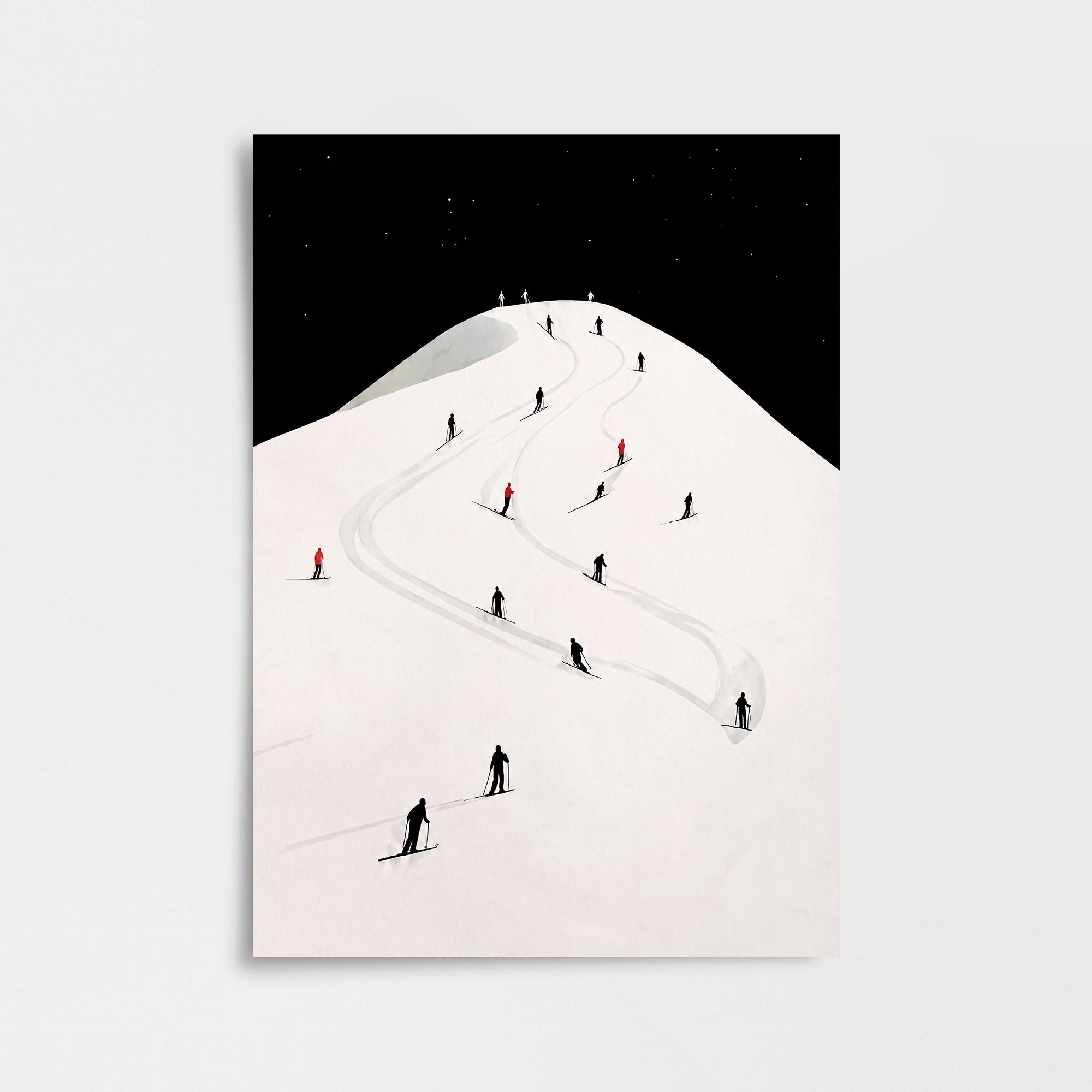 Gece Kayağı Poster Baskı