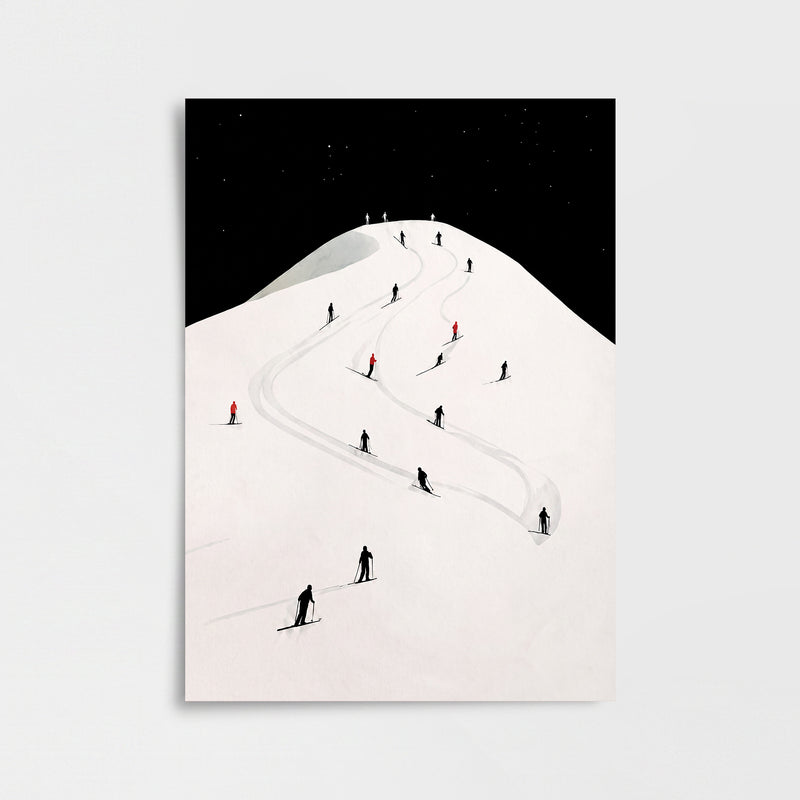 Gece Kayağı Poster Baskı