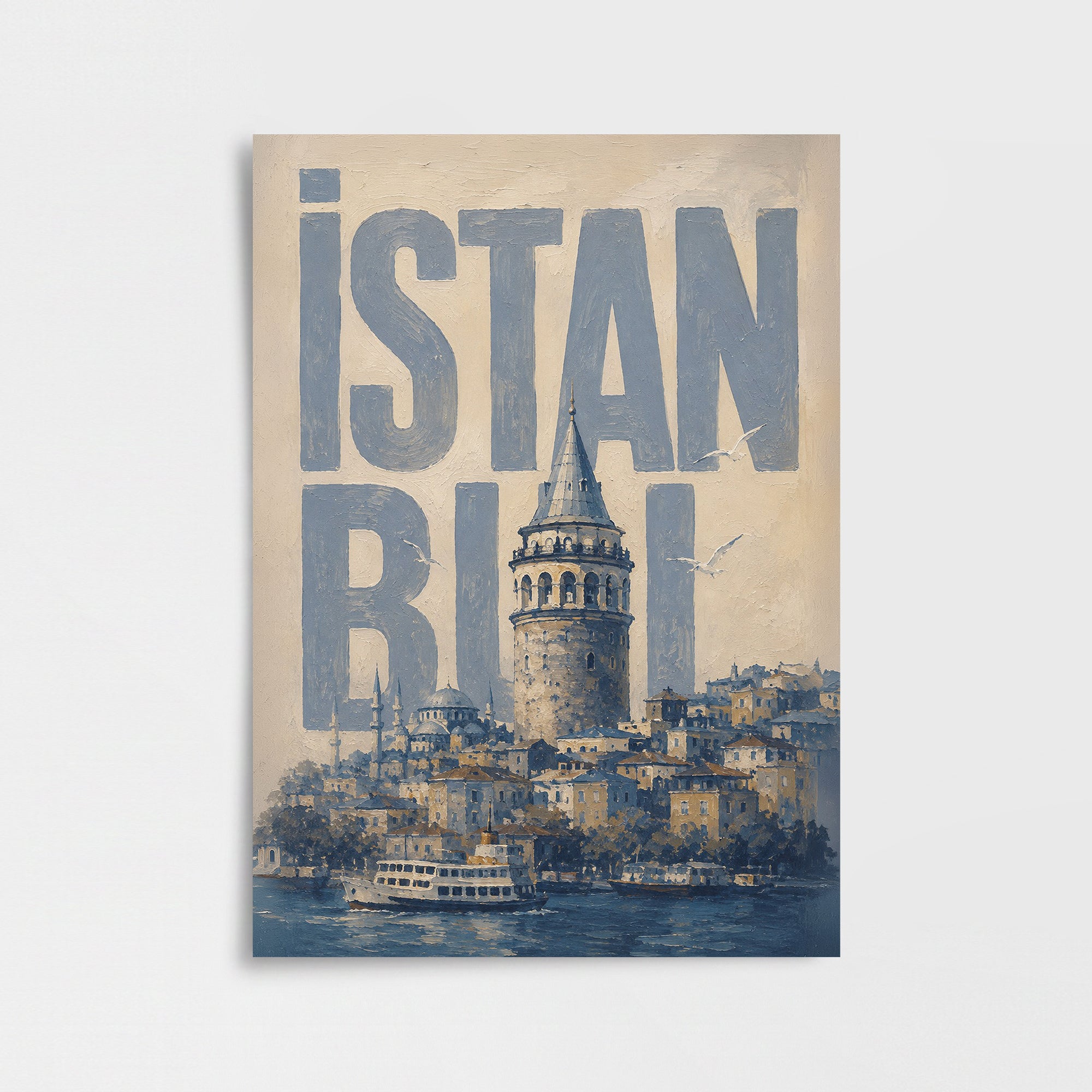 İstanbul Silüeti Poster Baskı