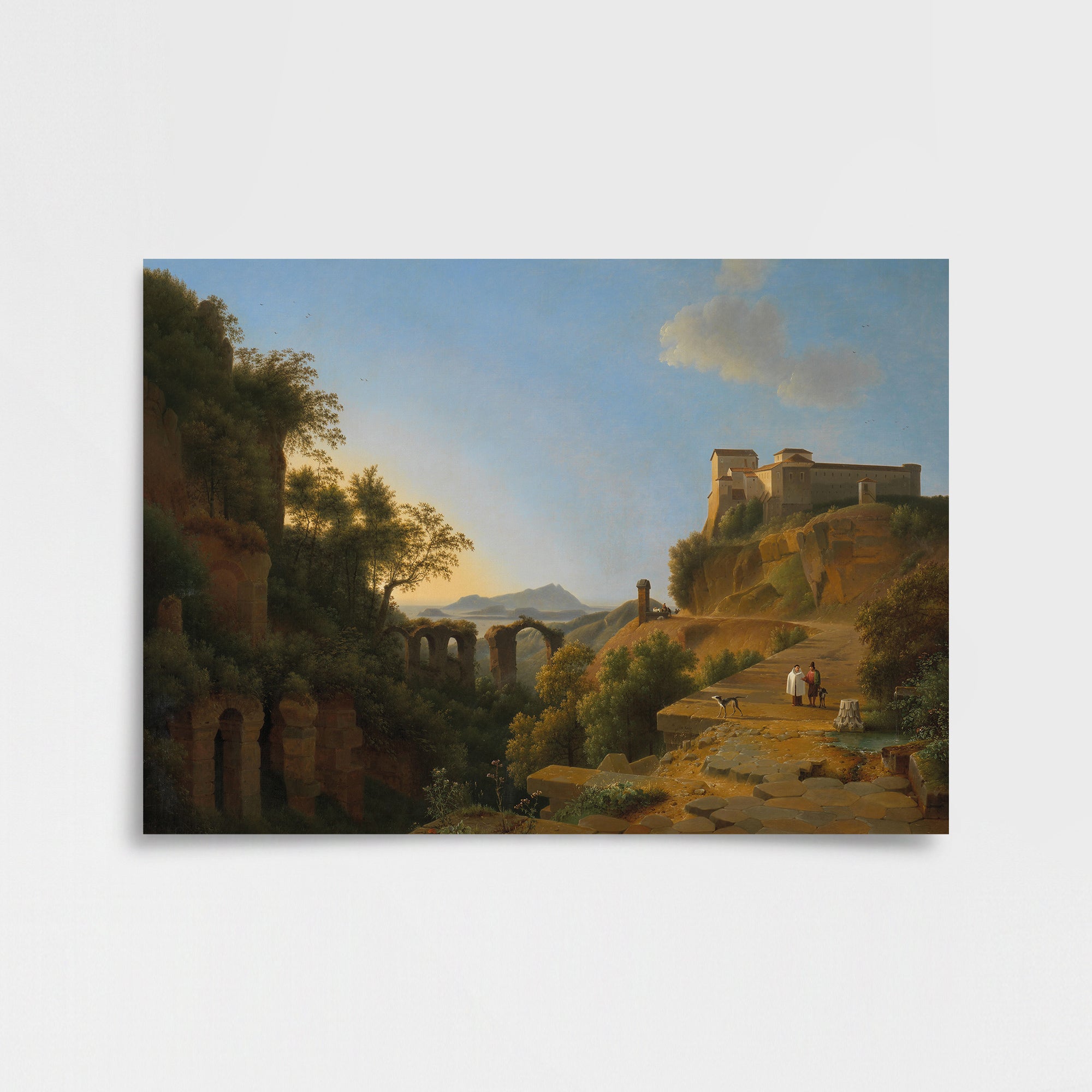 Josephus Augustus Knip - Napoli Körfezi ve Ischia Adası Poster Baskı