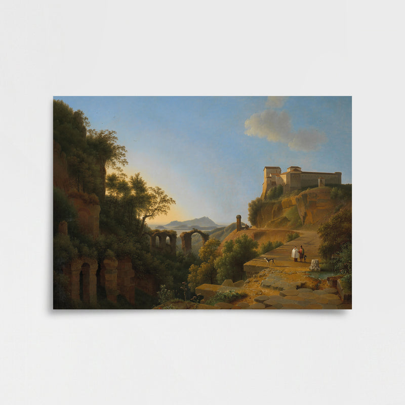Josephus Augustus Knip - Napoli Körfezi ve Ischia Adası Poster Baskı