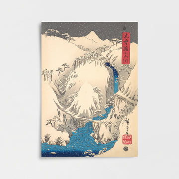 Utagawa Hiroshige – Kiso Yolu’nun Dağları ve Nehirleri Poster Baskı