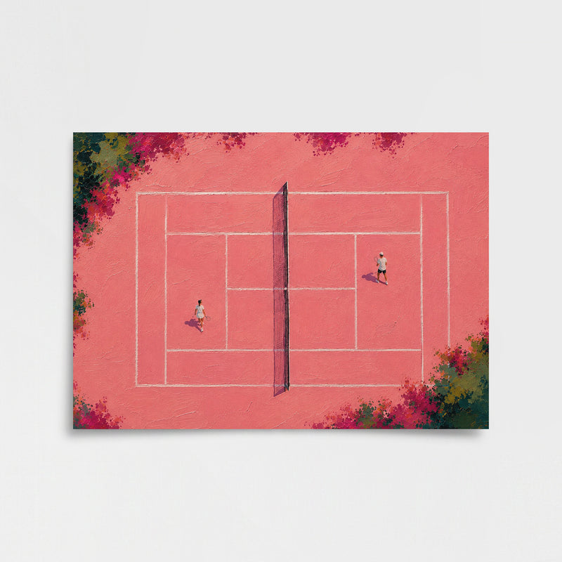 Pembe Kort Poster Baskı
