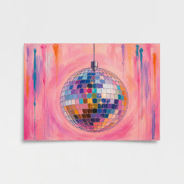 Pembe Disko Topu Poster Baskı