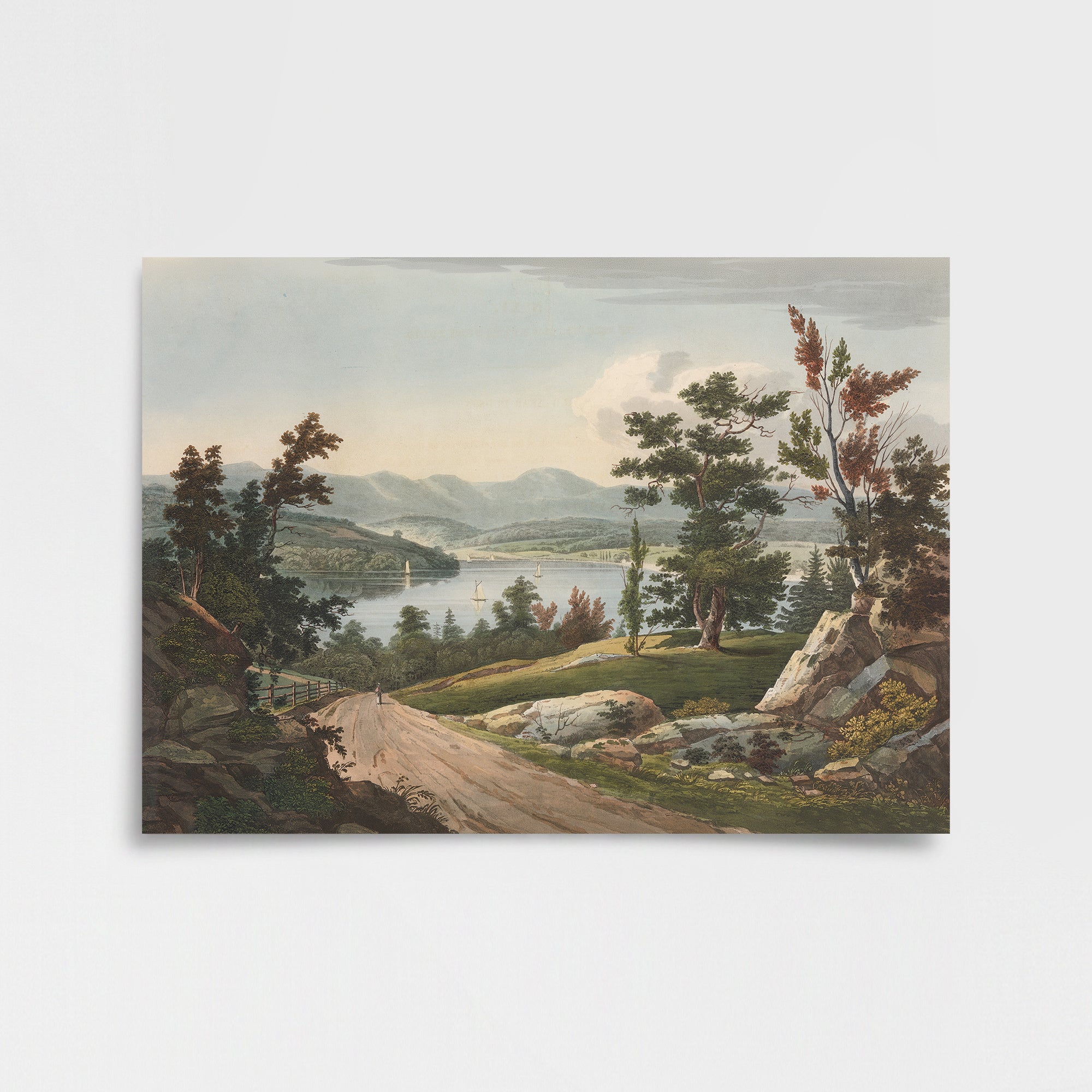 William Guy Wall – Hudson Yakınlarında Manzara (1822) Poster Baskı