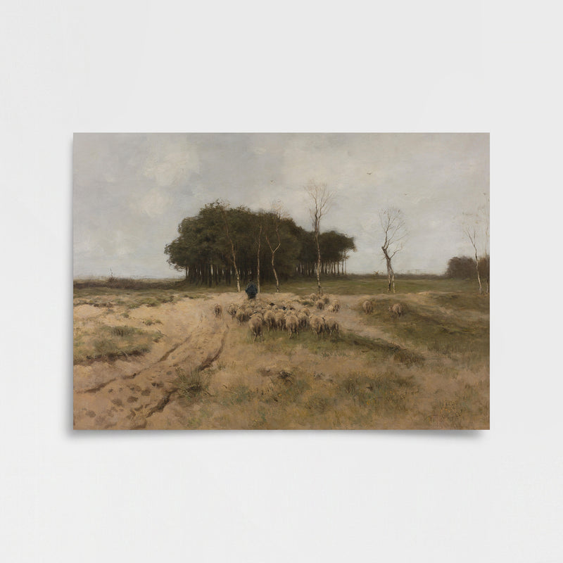 Anton Mauve – Laren Kırlarında Poster Baskı