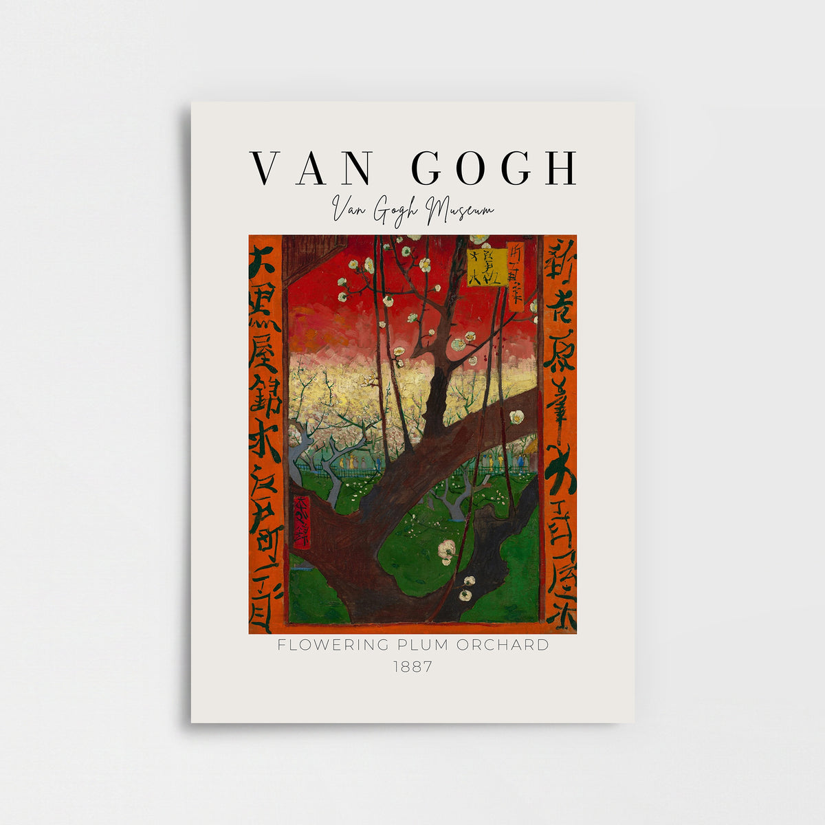 Vincent Van Gogh – "Çiçek Açan Erik Bahçesi" Müze Poster Baskı