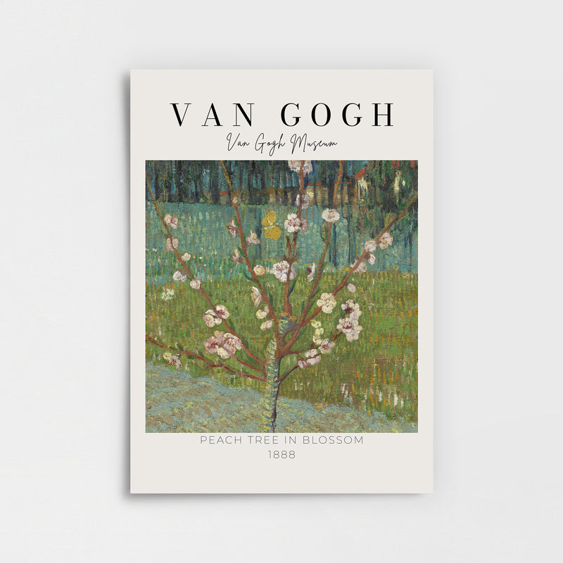 Vincent Van Gogh – "Çiçek Açan Şeftali Ağacı" Müze Poster Baskı