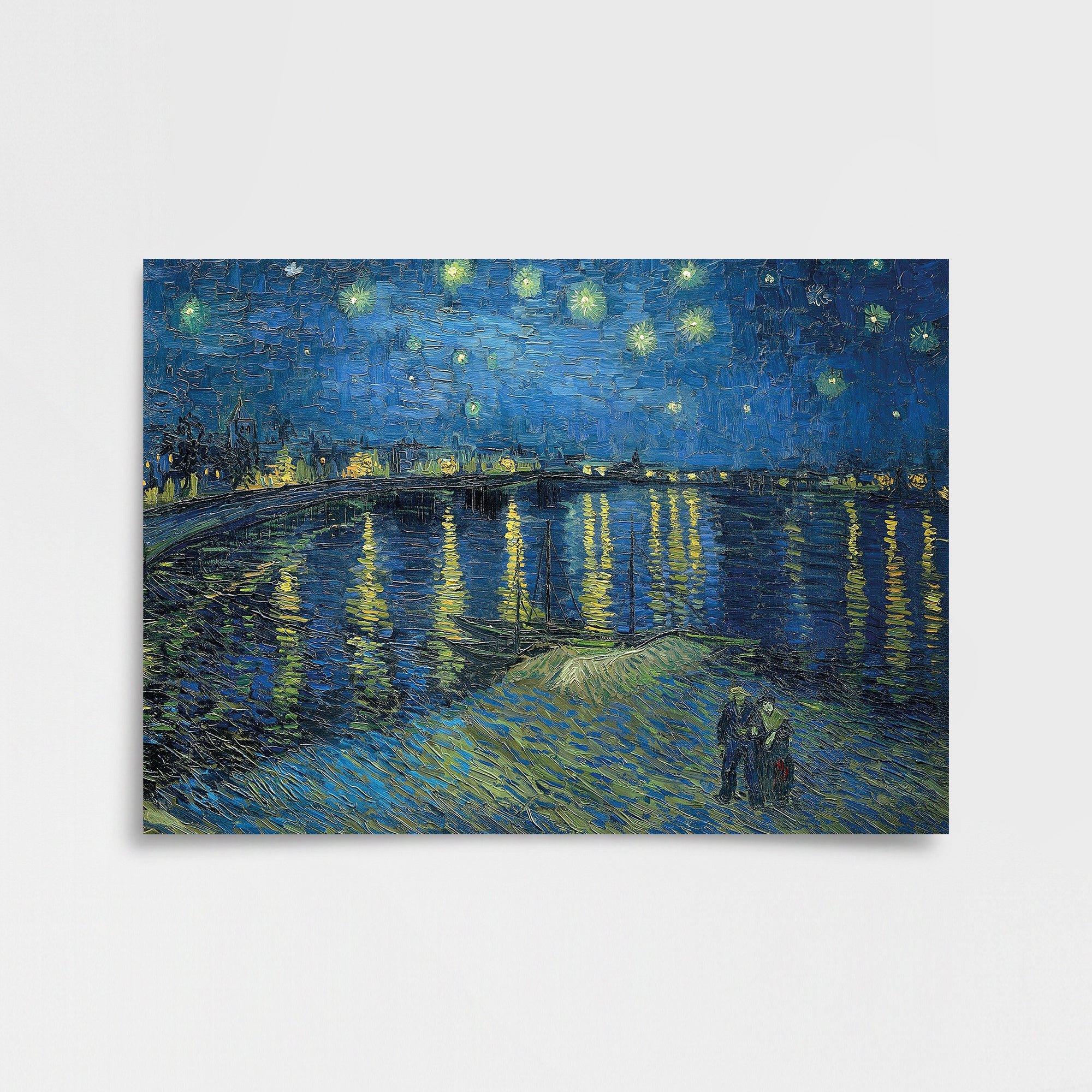 Van Gogh - Yıldızlı Gece Liman Manzarası Poster Baskı